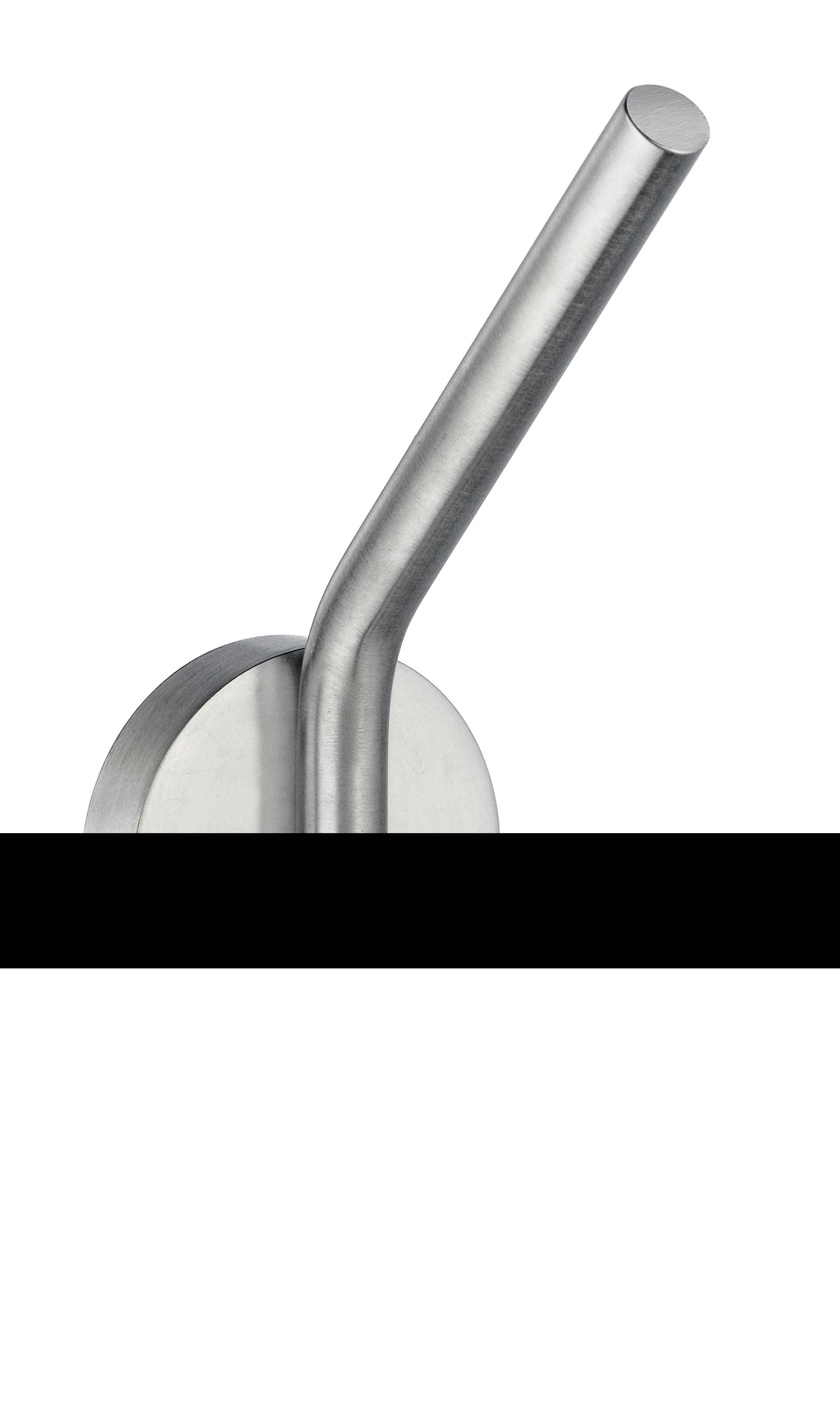 brushed chrome robe hook