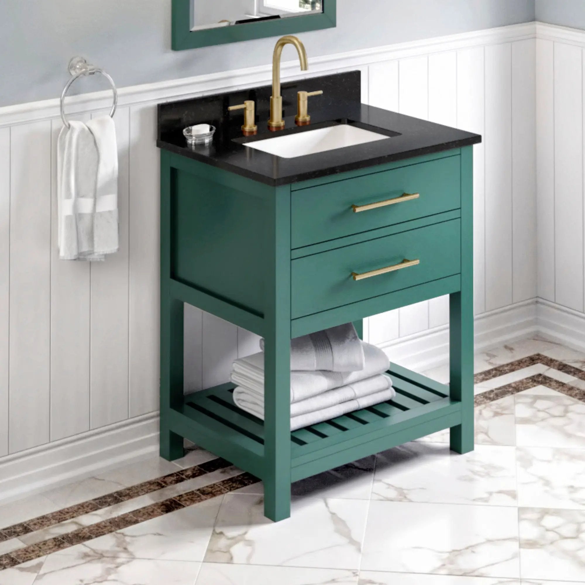 Jeffrey Alexander 30" Wavecrest Vanity Set by Jeffrey Alexander