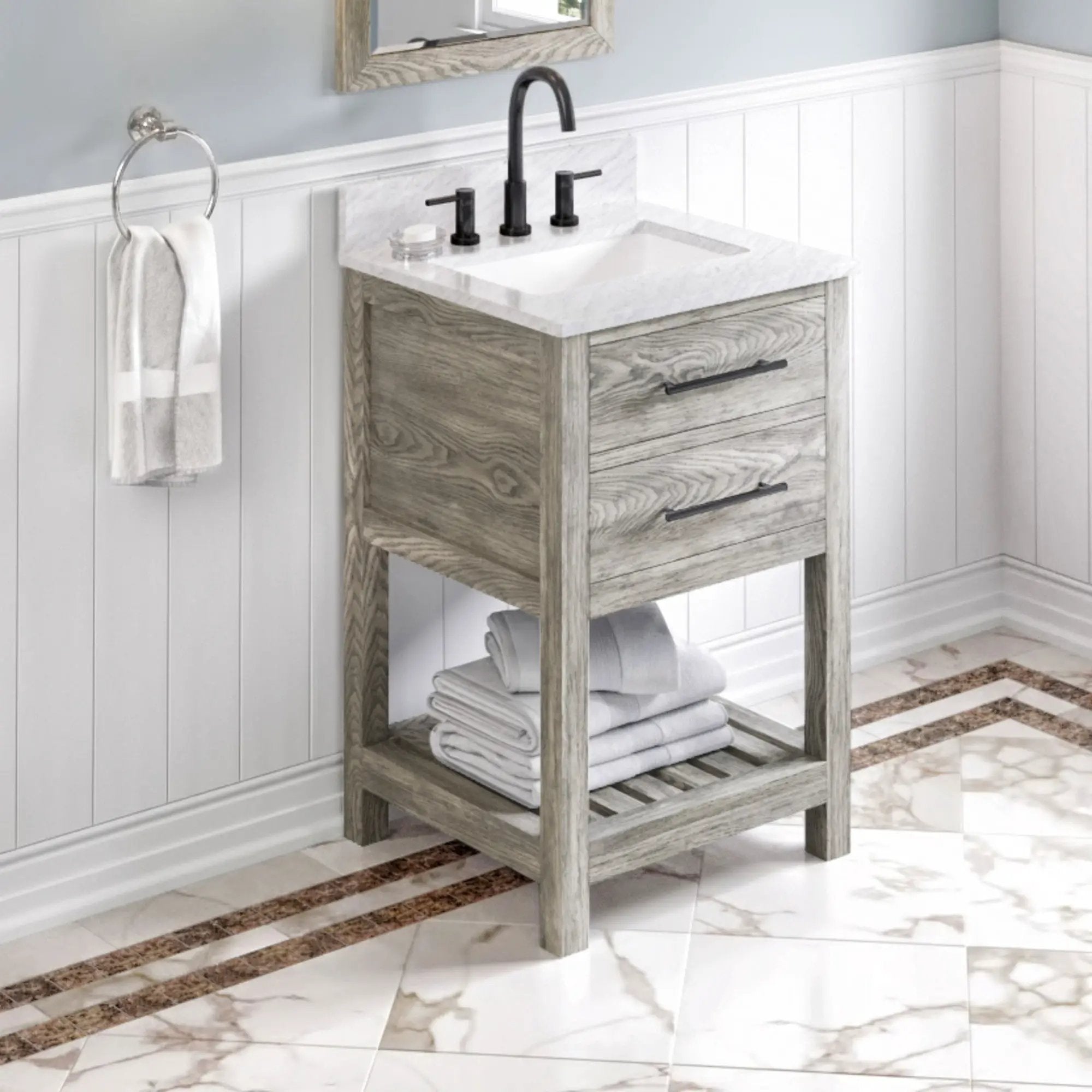 Jeffrey Alexander 24" Wavecrest Vanity Set by Jeffrey Alexander