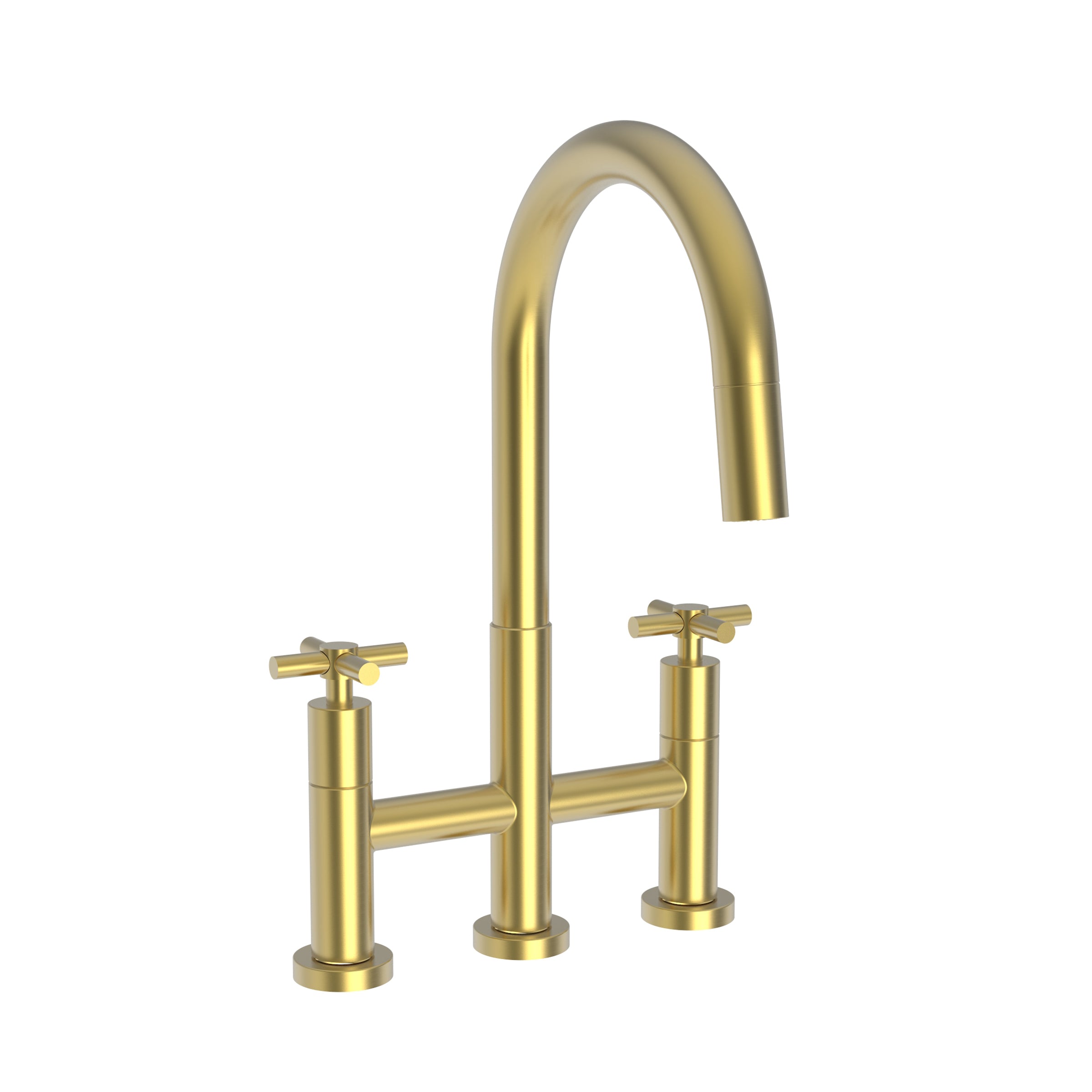 Newport Brass East Linear Kitchen Bridge Pull-Down Faucet