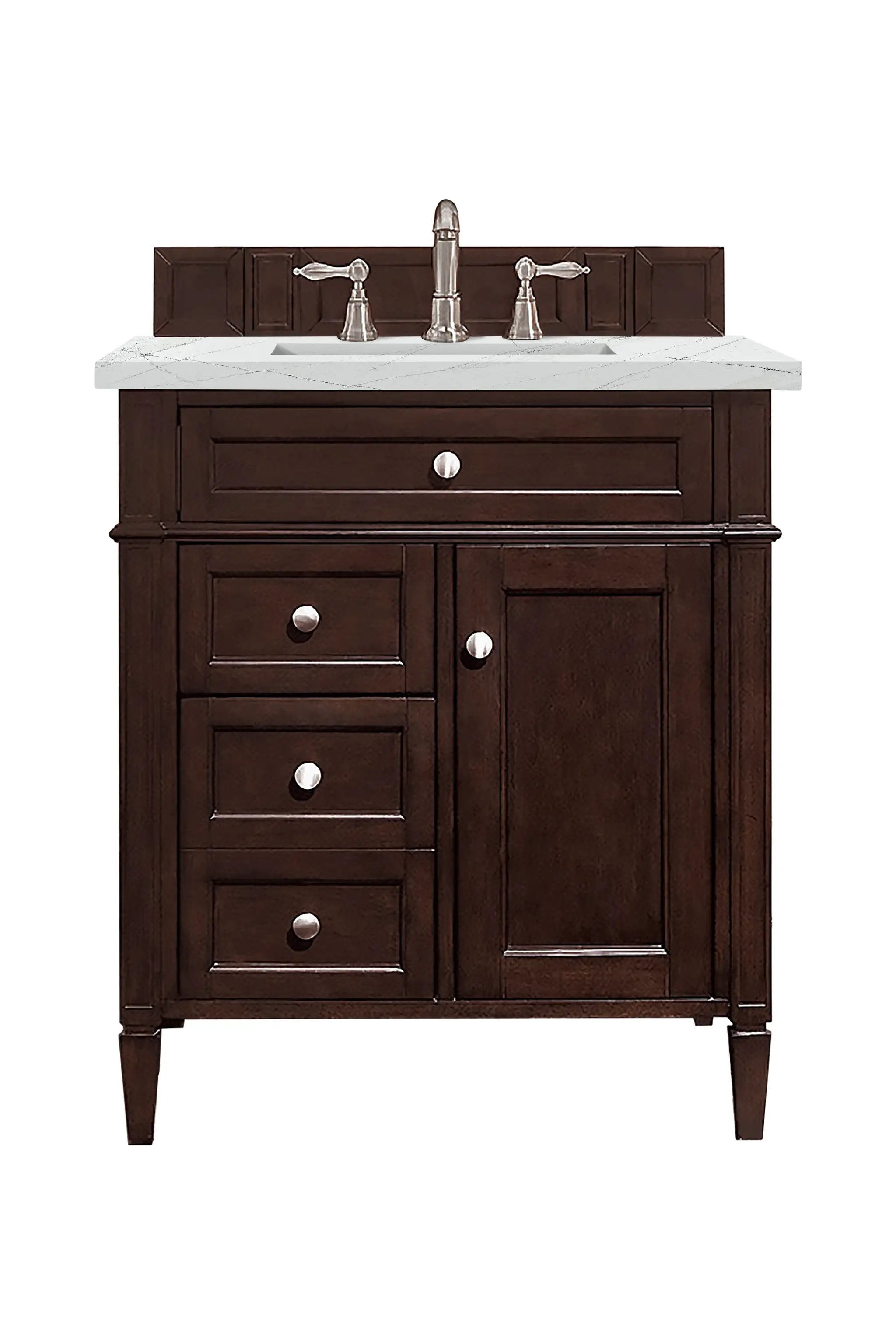 James Martin Brittany 30" Single Vanity Set - Burnished Mahogany by James Martin Vanities