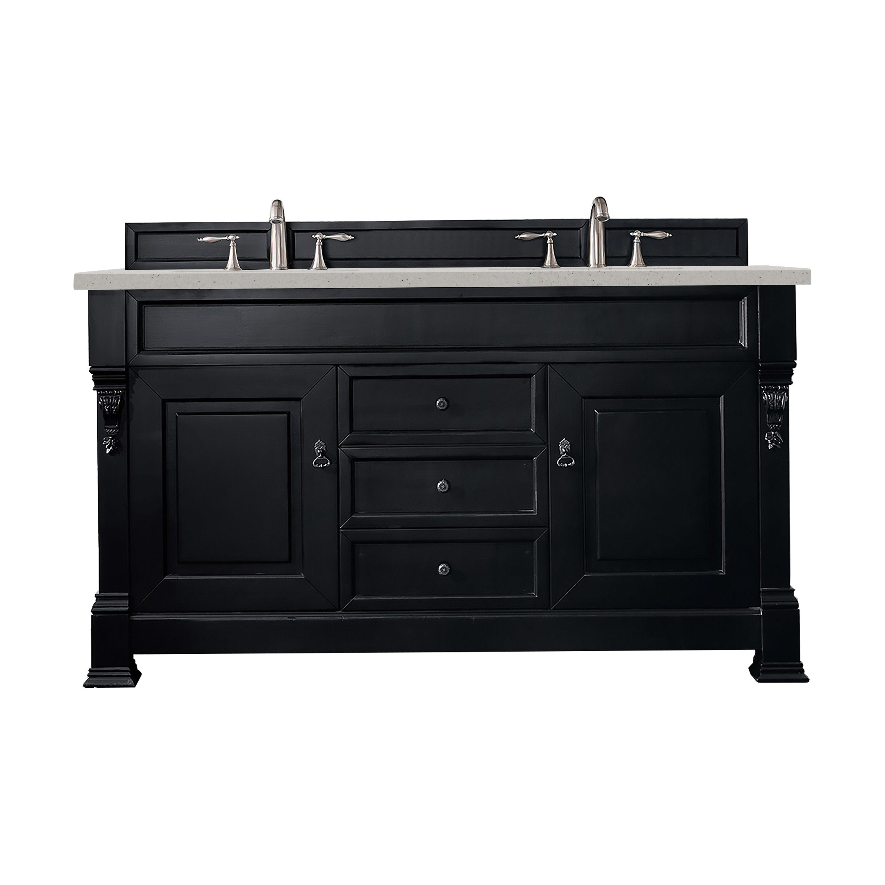 James Martin Vanities Brookfield 60" Double Vanity - Antique Black