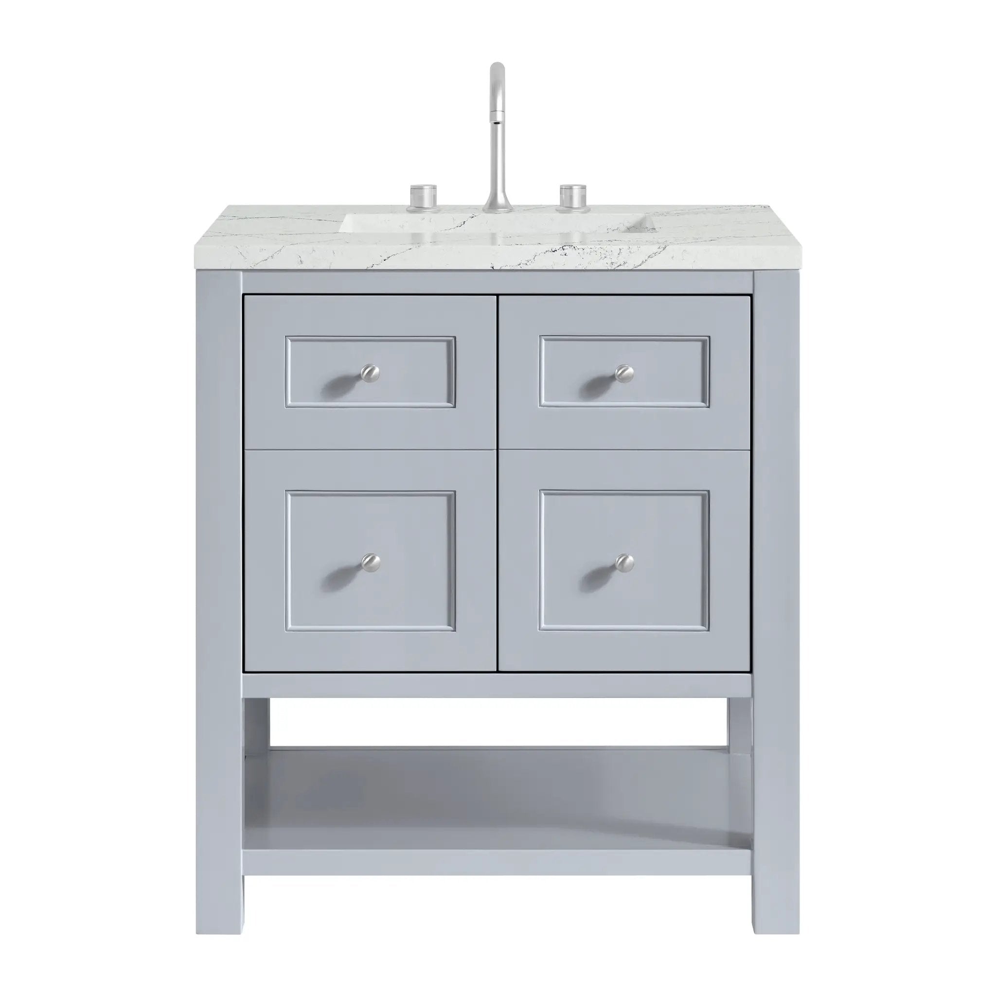 James Martin Breckenridge 30" Single Vanity Set - Serenity Blue by James Martin Vanities
