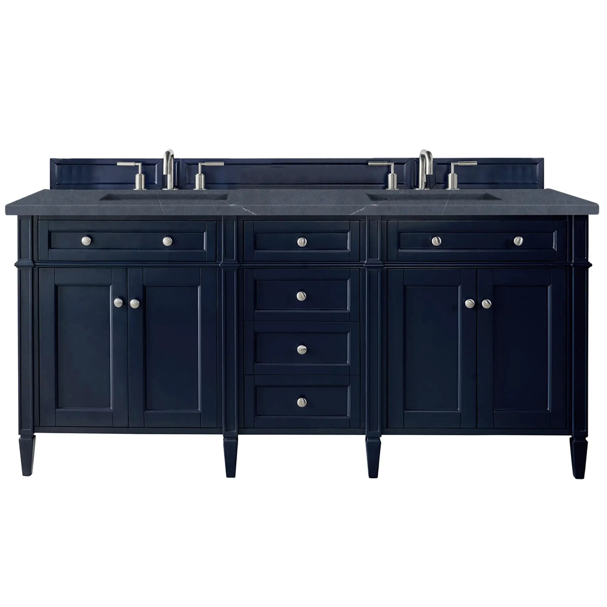 James Martin Brittany 72" Double Vanity Set - Victory Blue by James Martin Vanities