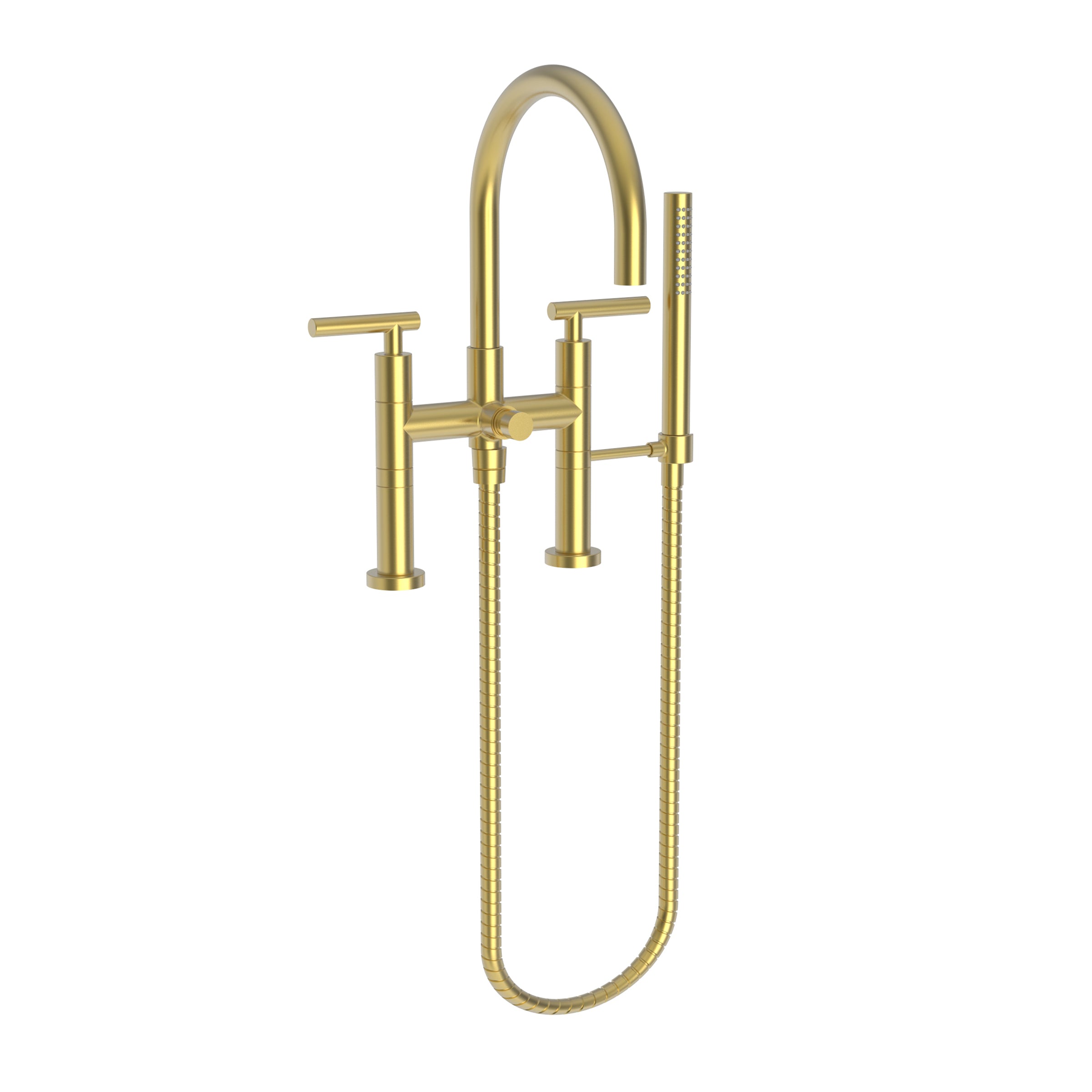 Newport Brass East Linear Exposed Tub & Hand Shower Set - Deck Mount