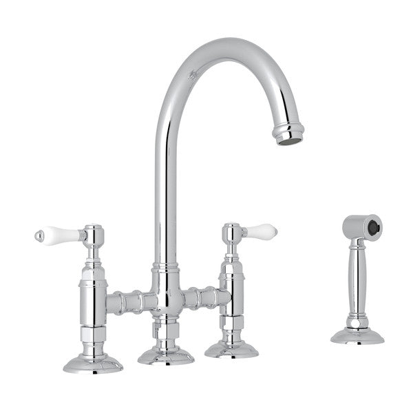 polished chrome kitchen faucet