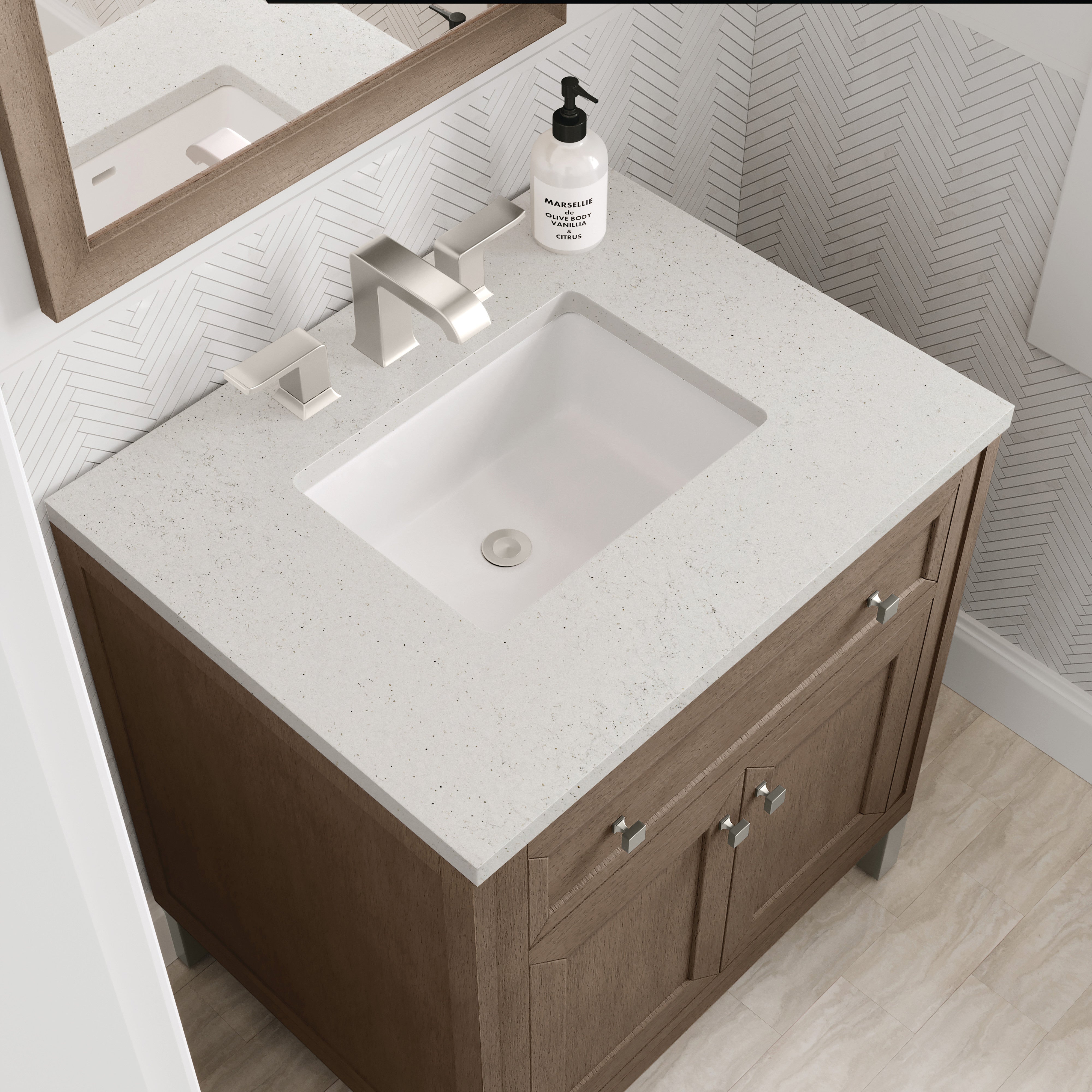 lime delight quartz top vanity