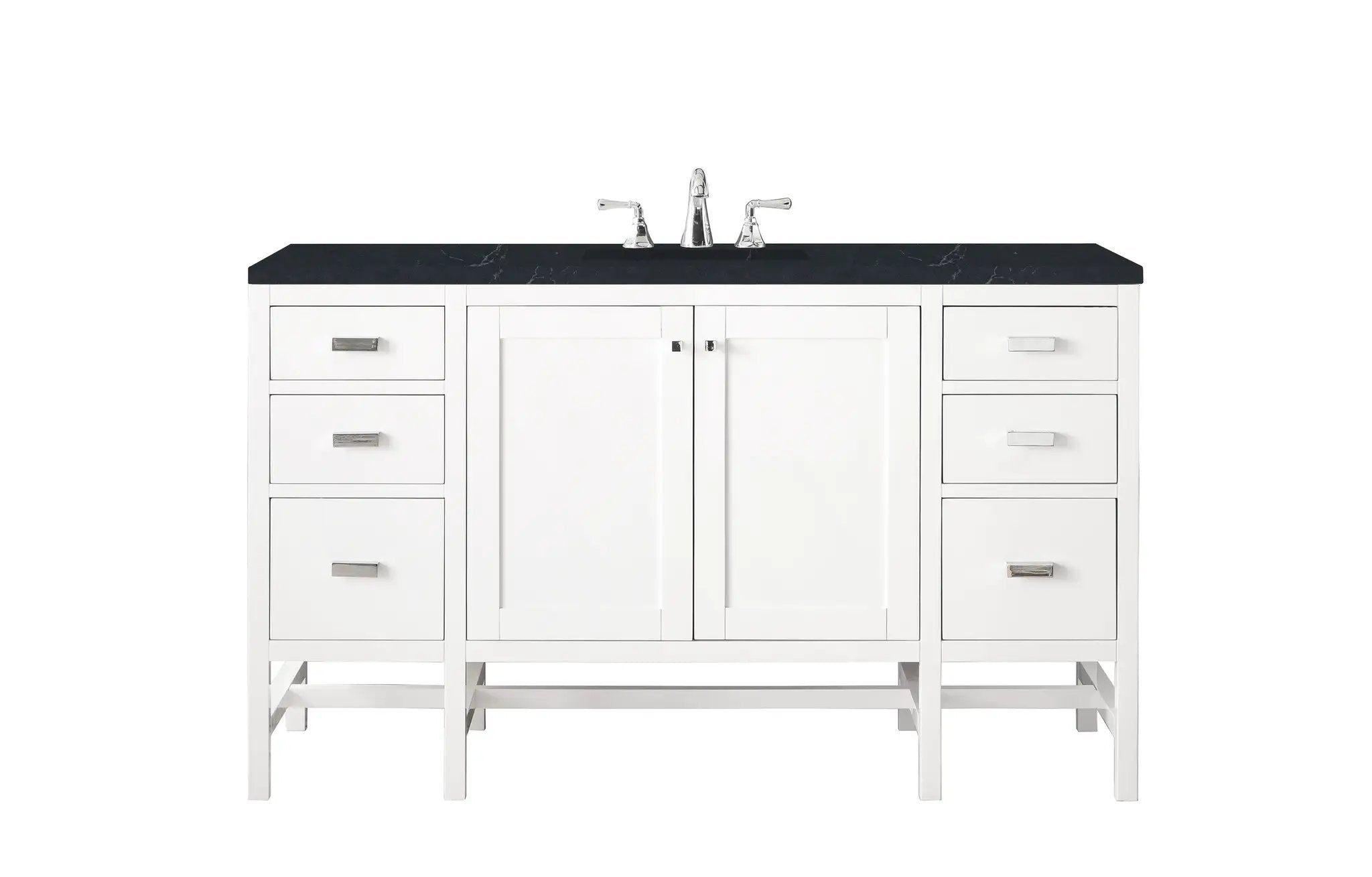 James Martin Addison 60" Single Vanity Set - Glossy White by James Martin Vanities