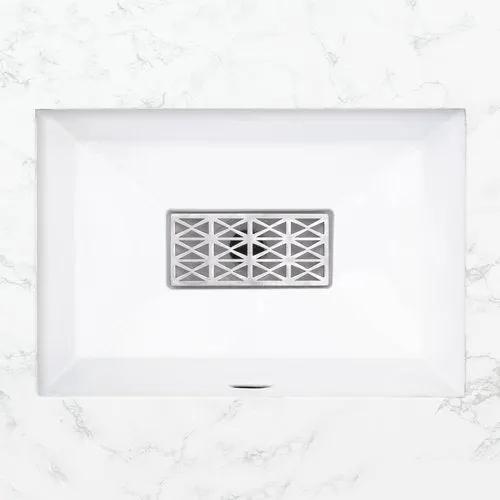 satin stainless steel grate