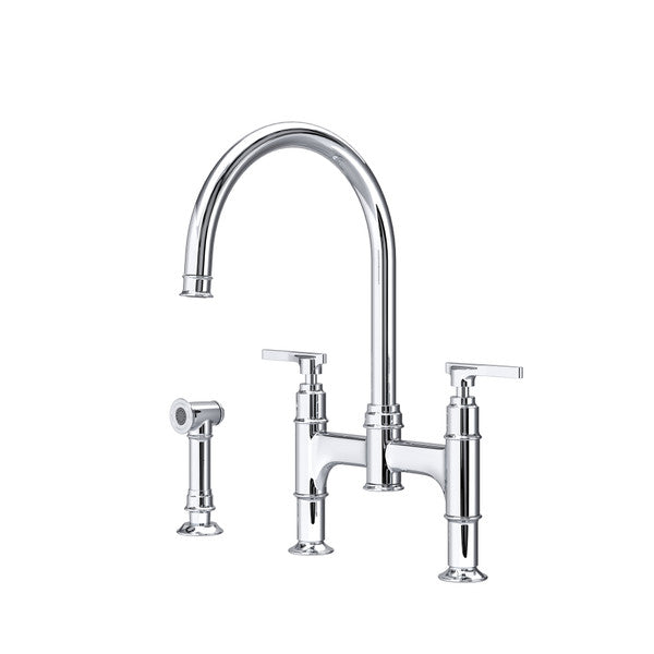 polished chrome kitchen faucet