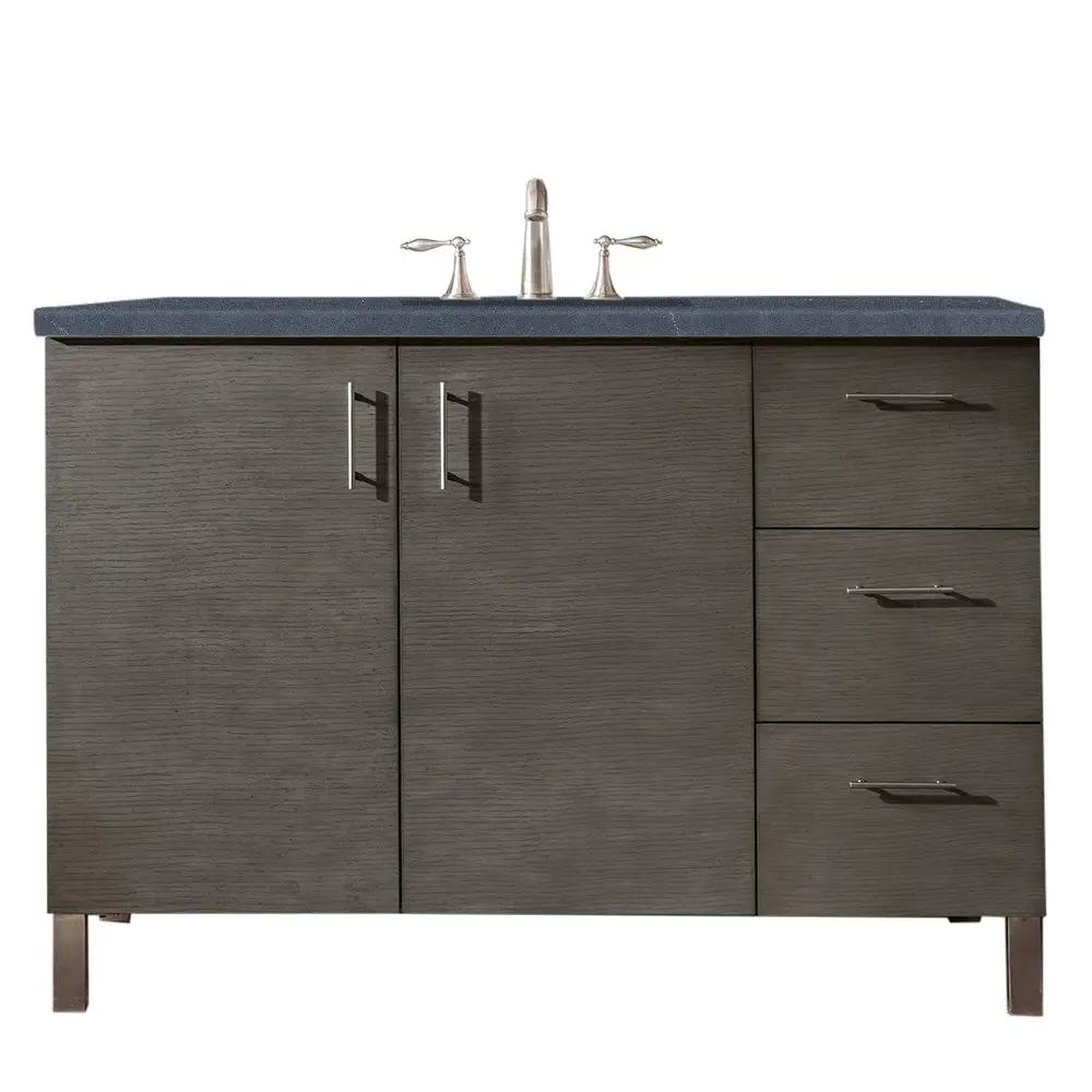 James Martin Metropolitan 48" Single Vanity Set - Silver Oak by James Martin Vanities