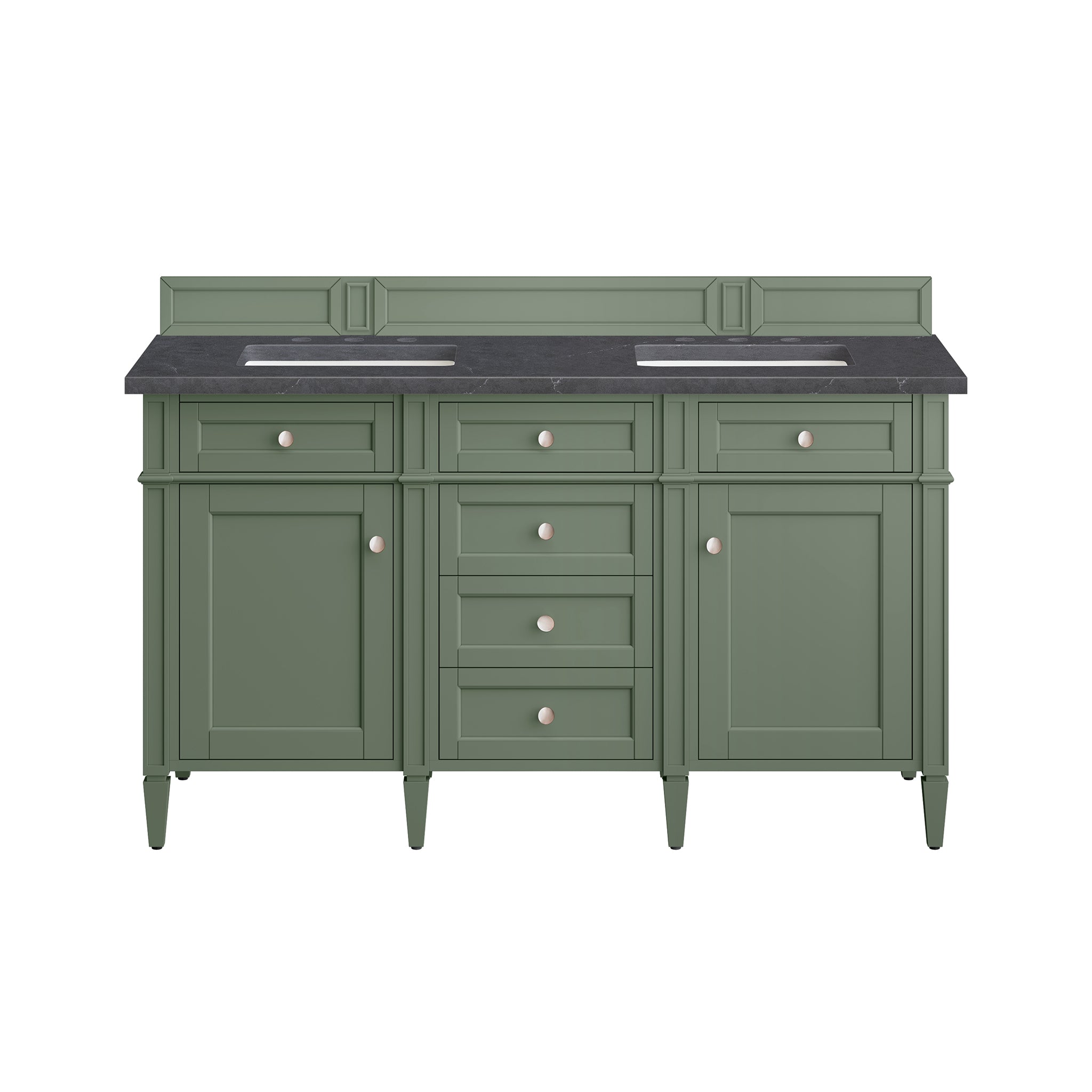 James Martin Vanities Brittany 60" Double Vanity - Smokey Celadon