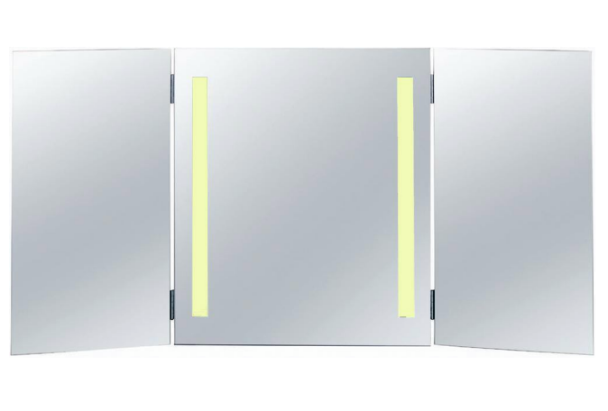 polished chrome mirror