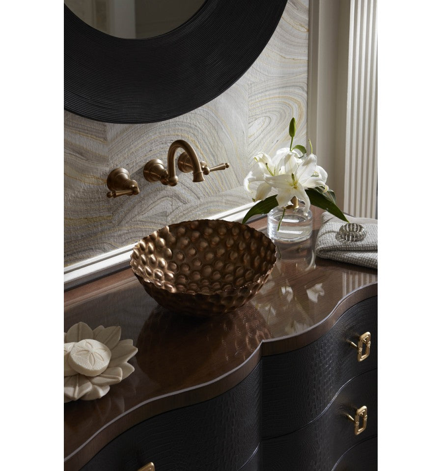 antique satin gold palla sink