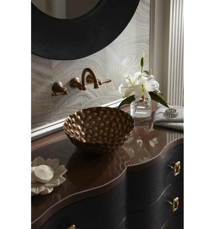 antique satin gold palla sink
