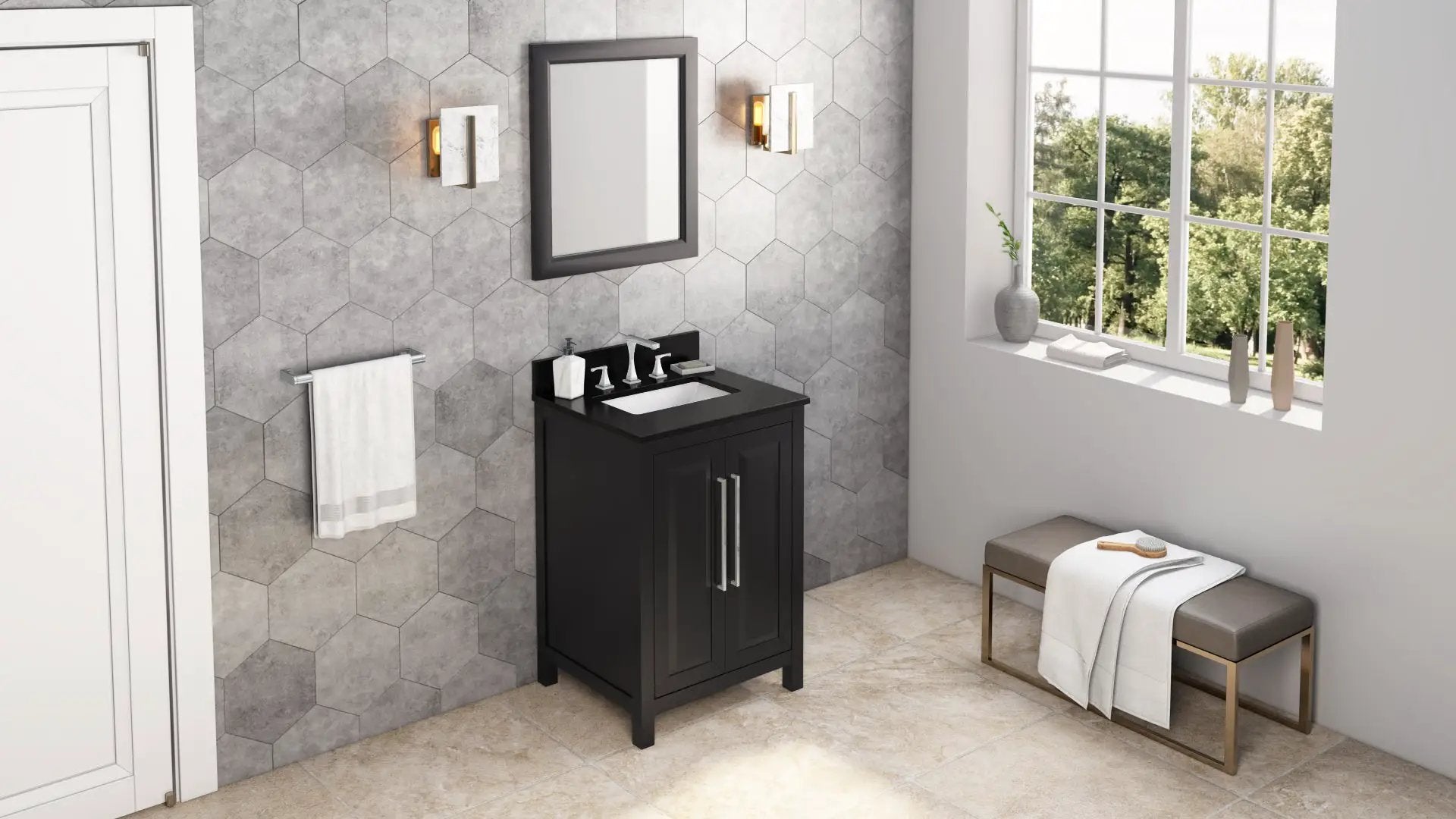 black vanity