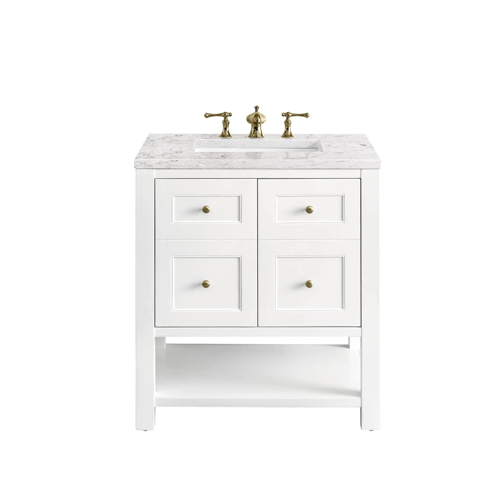 James Martin Breckenridge 30" Single Vanity Set - Bright White by James Martin Vanities