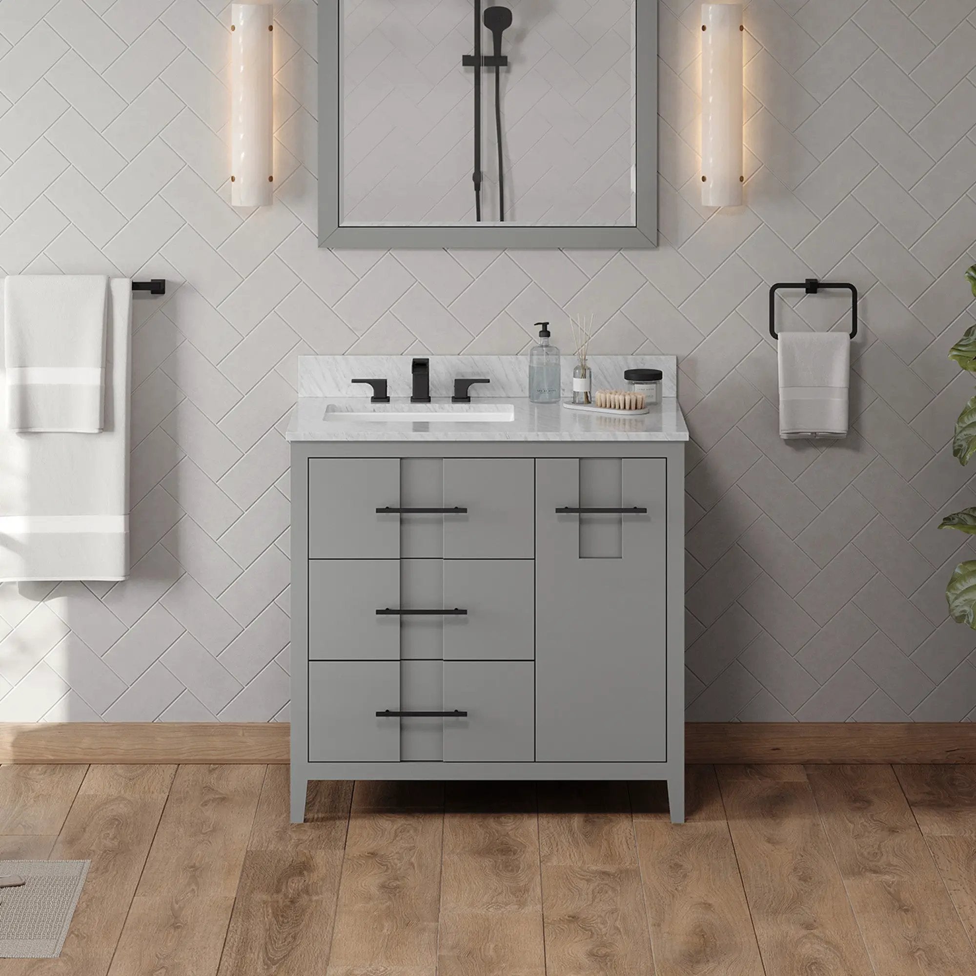 Jeffrey Alexander 36" Katara Vanity Set by Jeffrey Alexander