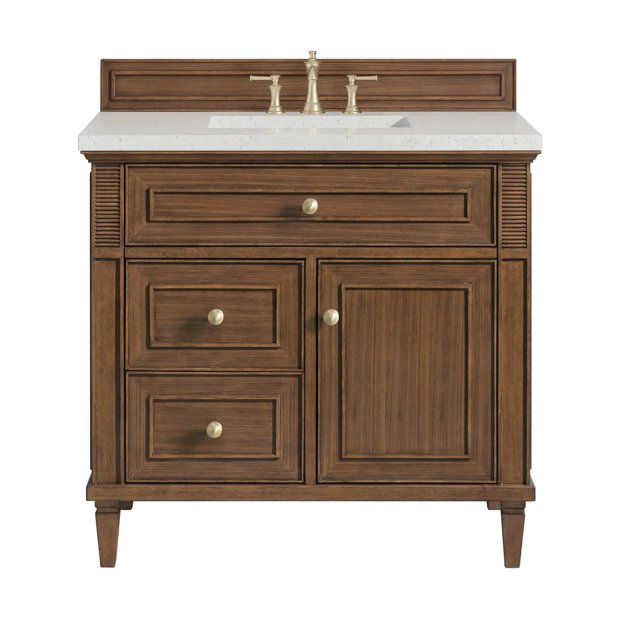 James Martin Lorelai 36" Single Vanity Set - Mid-Century Walnut by James Martin Vanities
