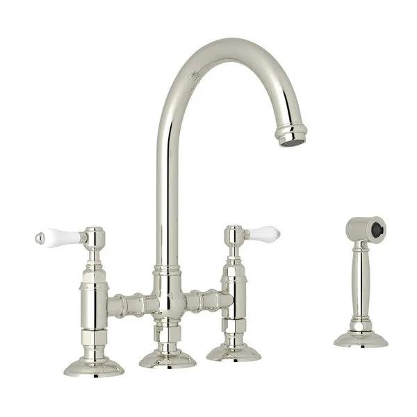 Rohl San Julio Bridge Kitchen Faucet with Side Spray by Rohl