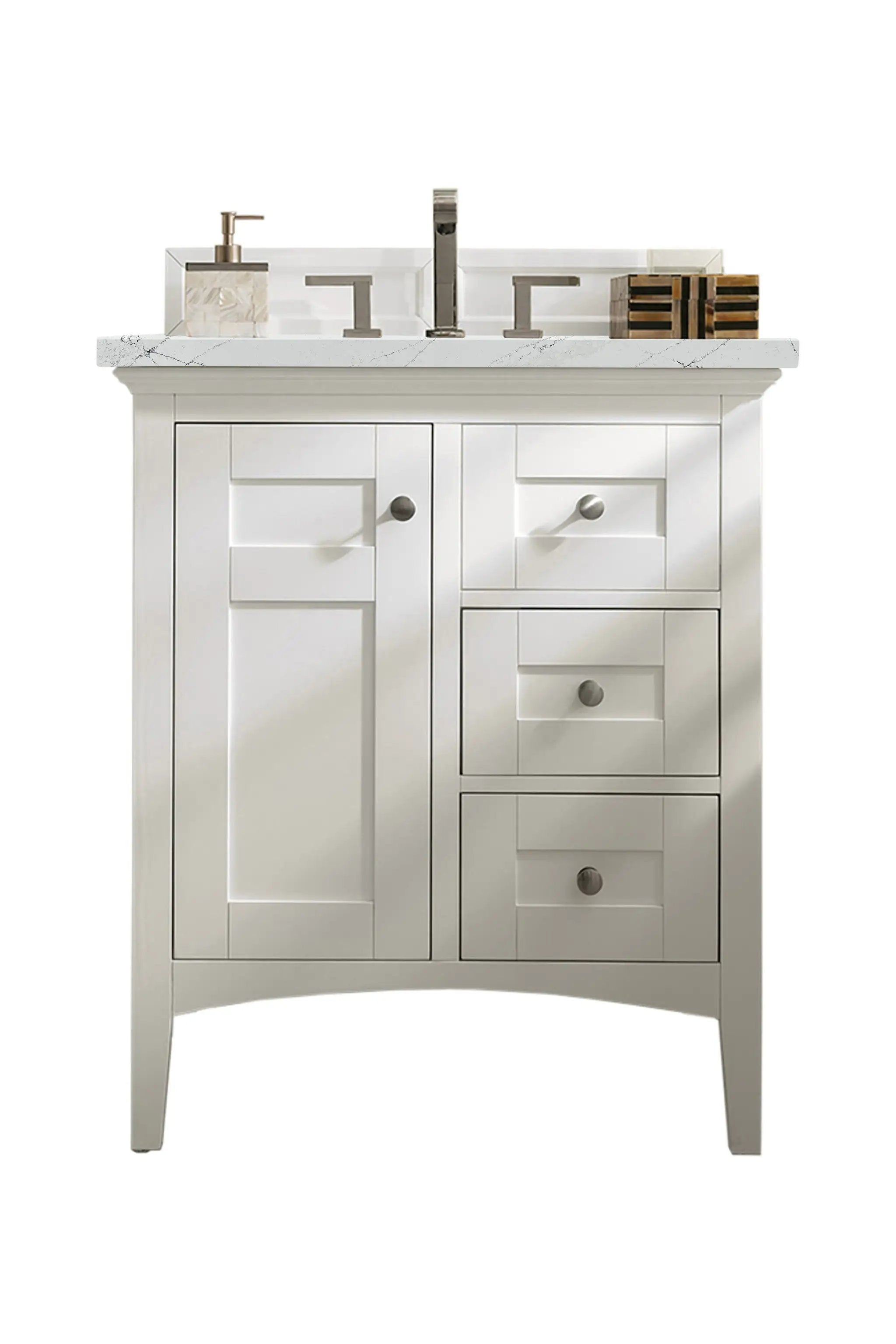 James Martin Palisades 30" Single Vanity Set - Bright White by James Martin Vanities