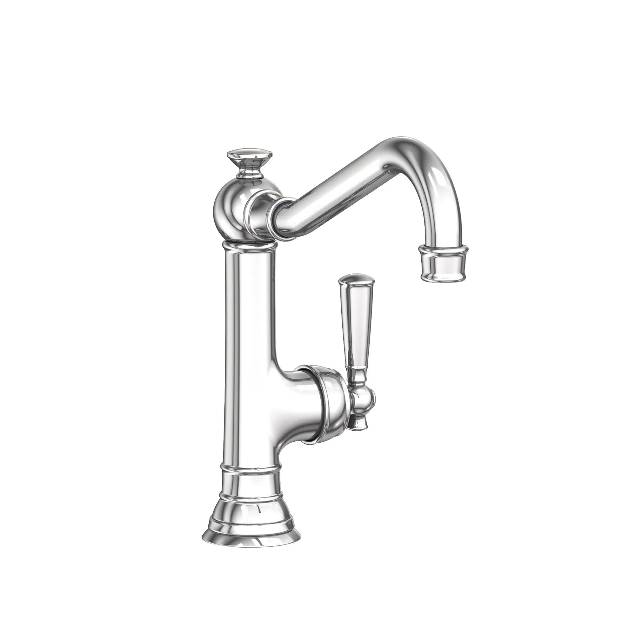 polished chrome kitchen faucet