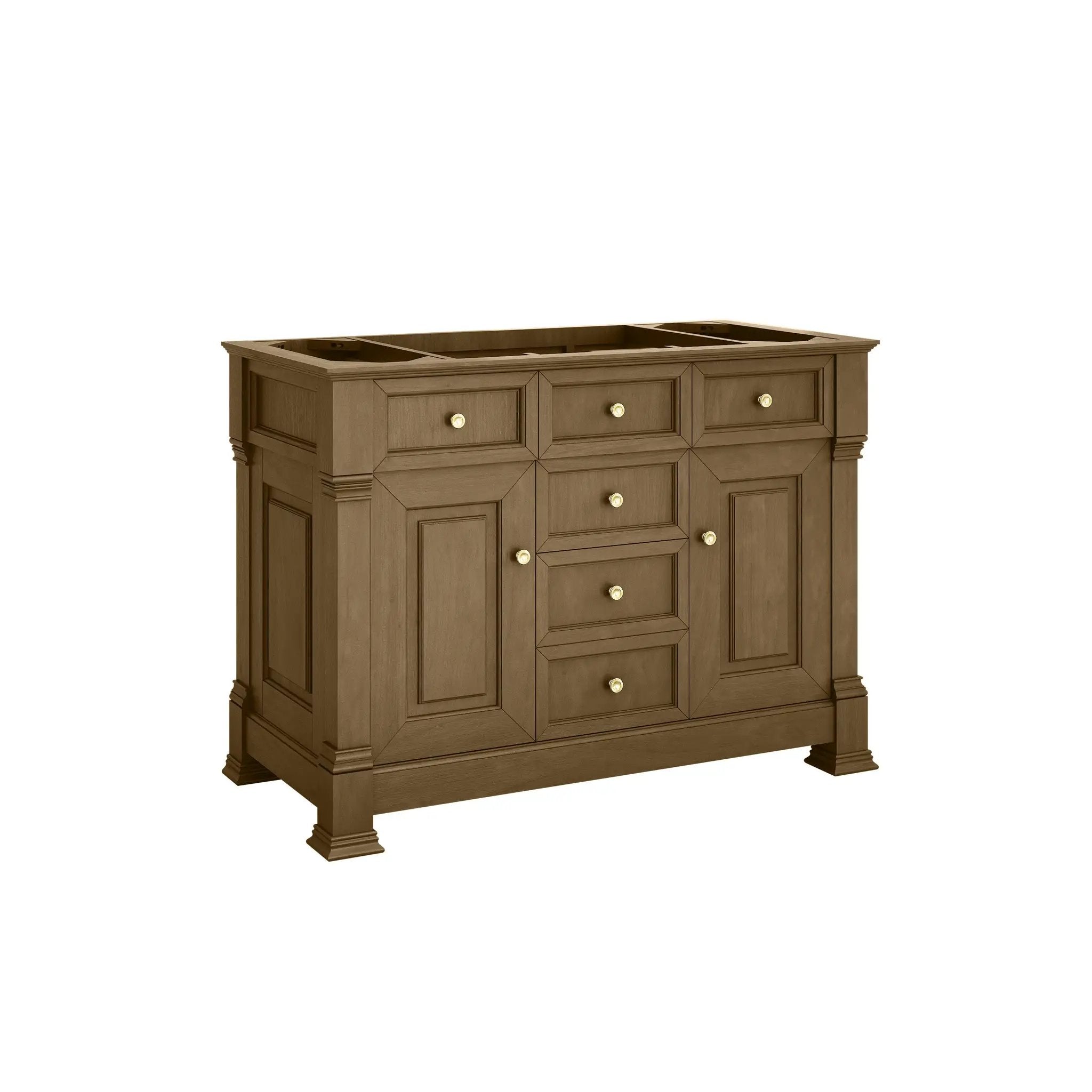 honey oak vanity