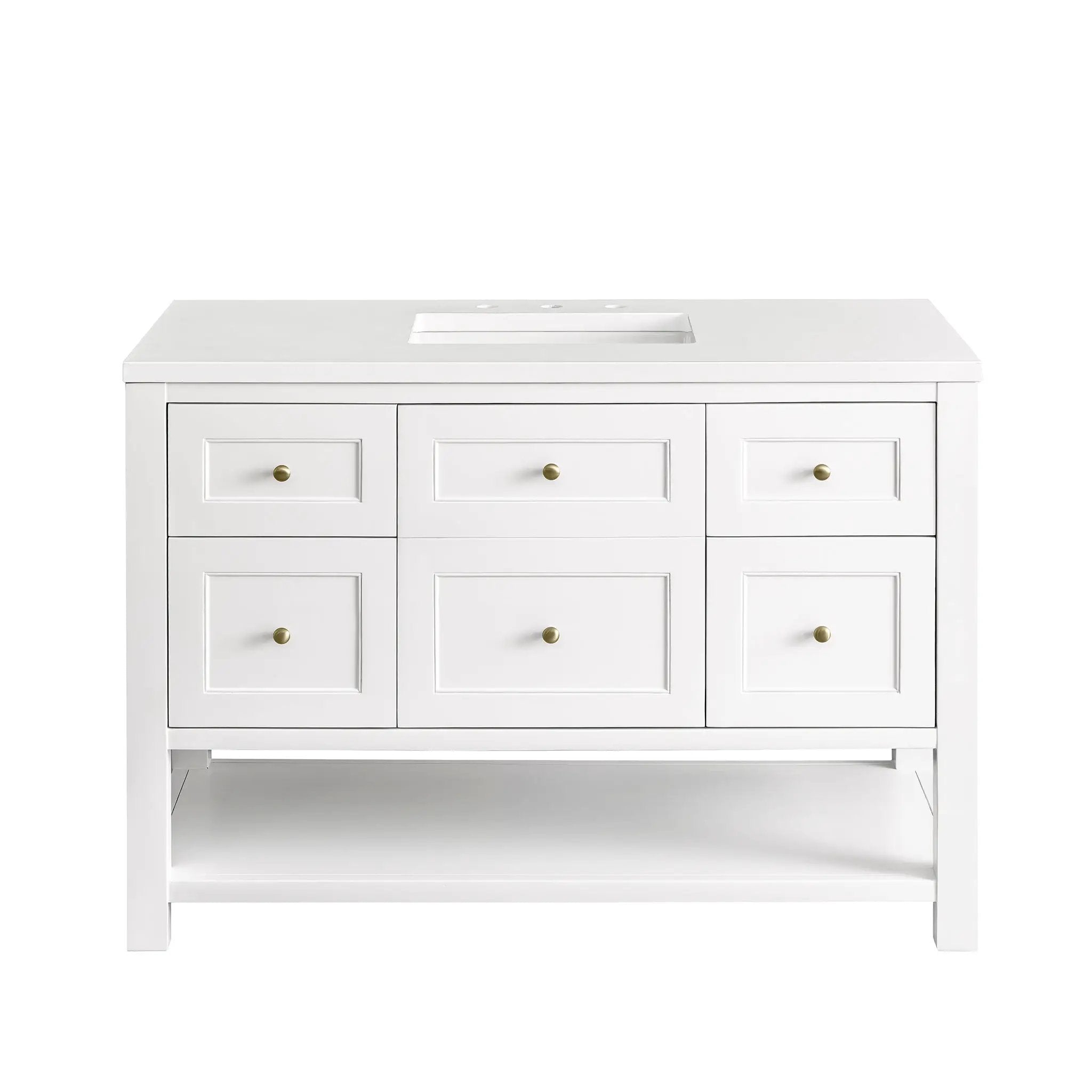 James Martin Breckenridge 48" Single Vanity Set - Bright White by James Martin Vanities
