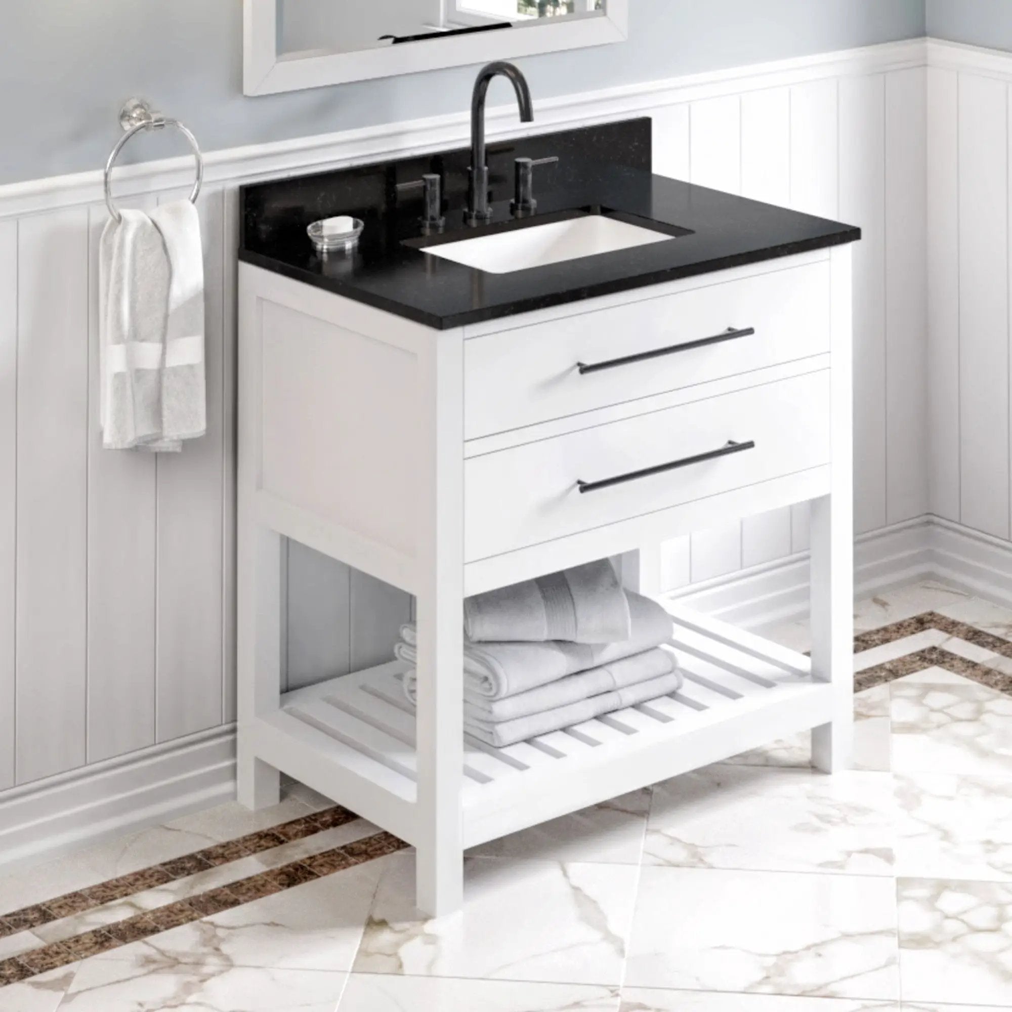 Jeffrey Alexander 36" Wavecrest Vanity Set by Jeffrey Alexander