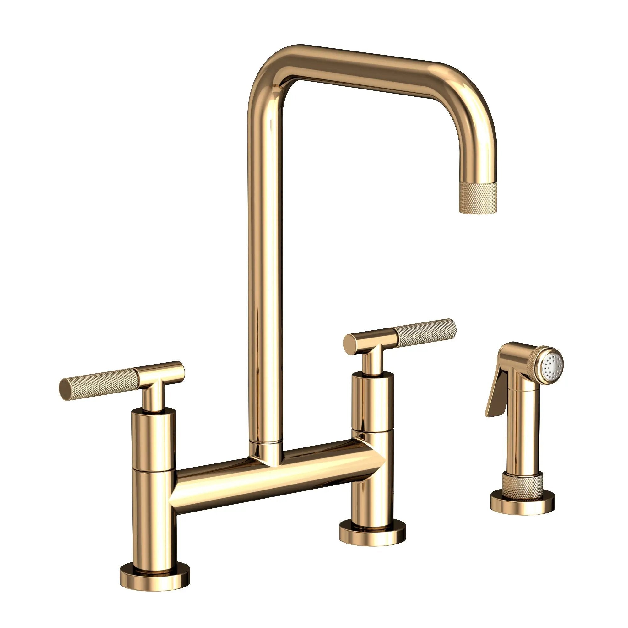 Newport Brass Muncy Kitchen Bridge Faucet with Side Spray by Newport Brass