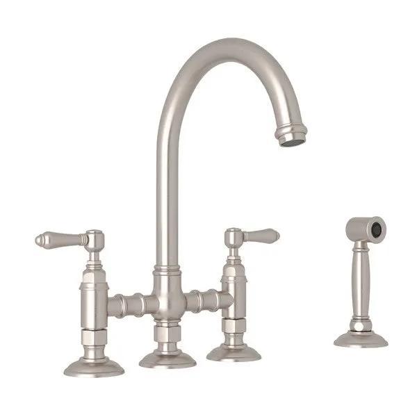 Rohl San Julio Bridge Kitchen Faucet with Side Spray by Rohl