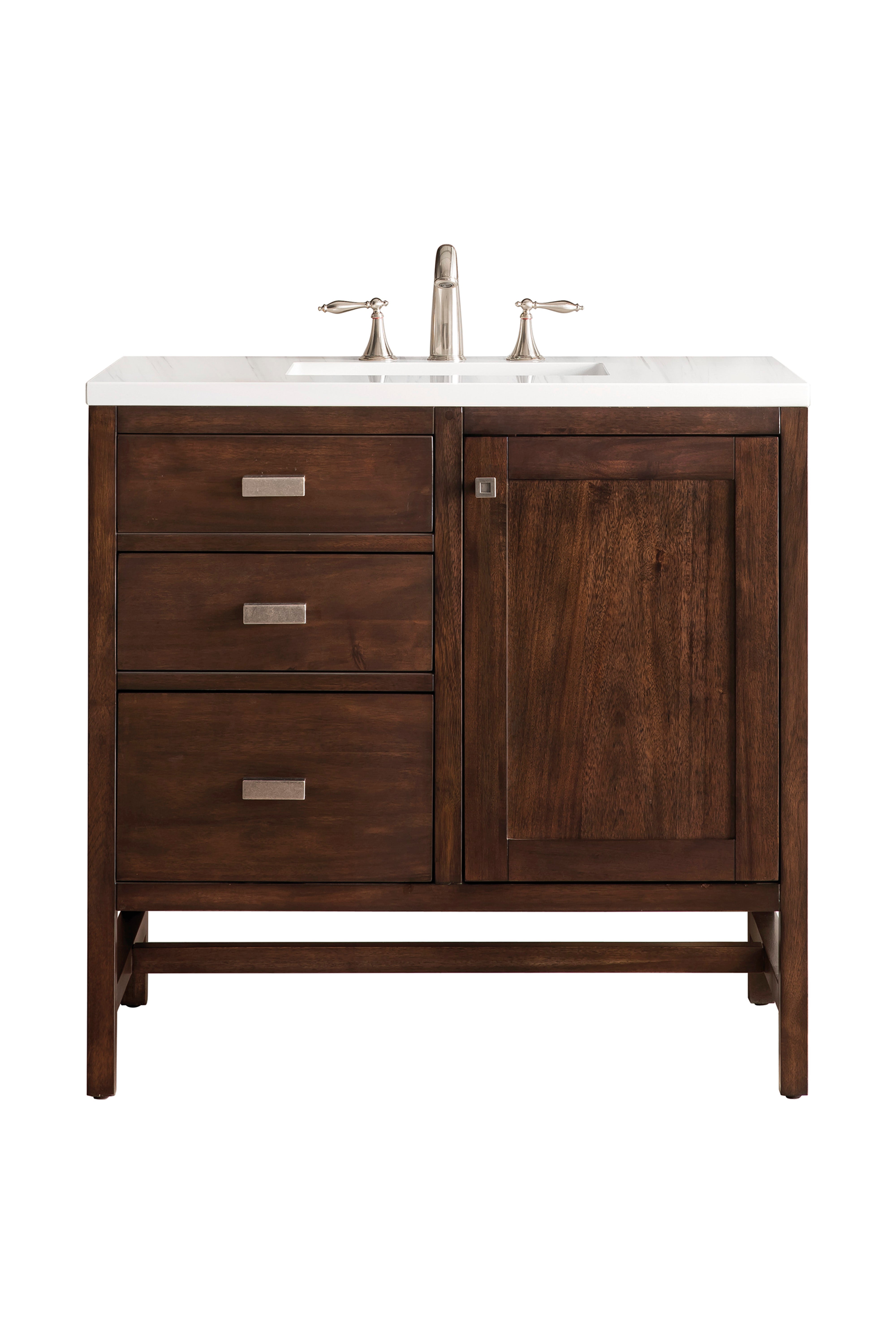 James Martin Vanities Addison 36" Single Vanity - Mid-Century Acacia