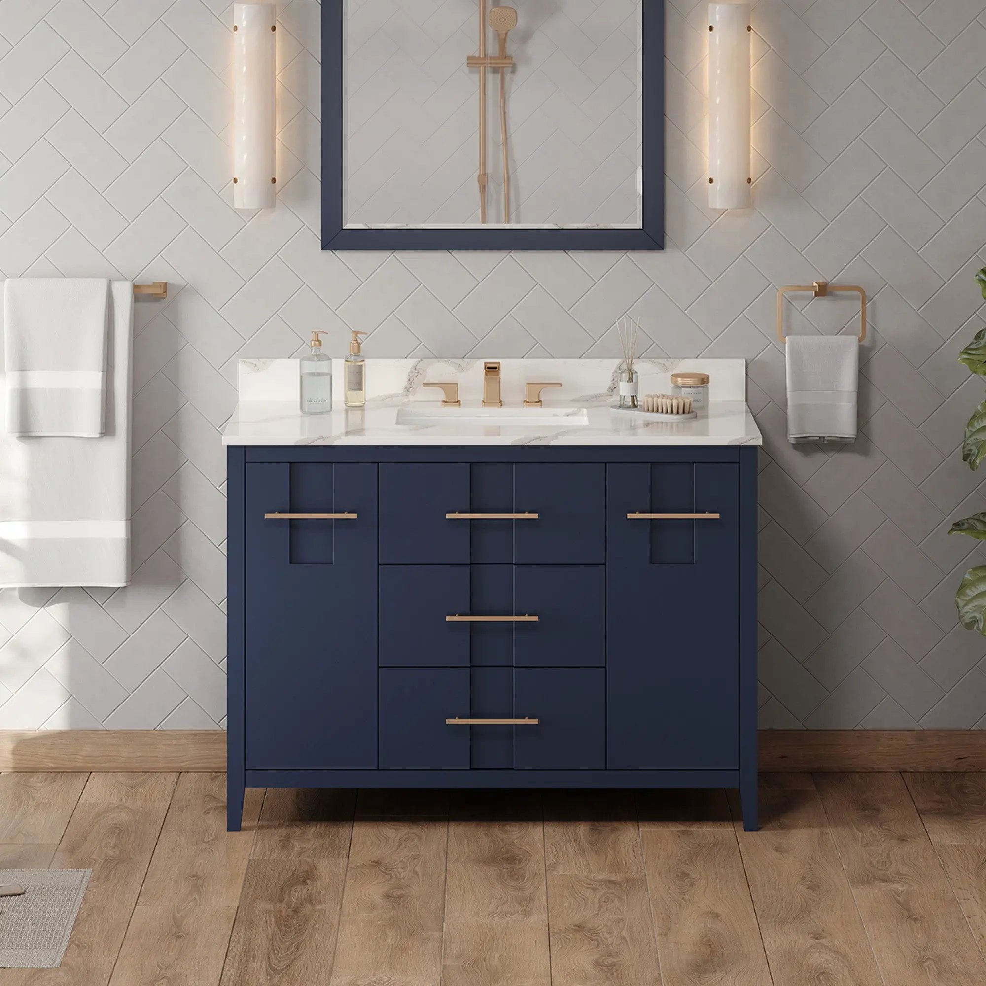 Jeffrey Alexander 48" Katara Vanity Set by Jeffrey Alexander