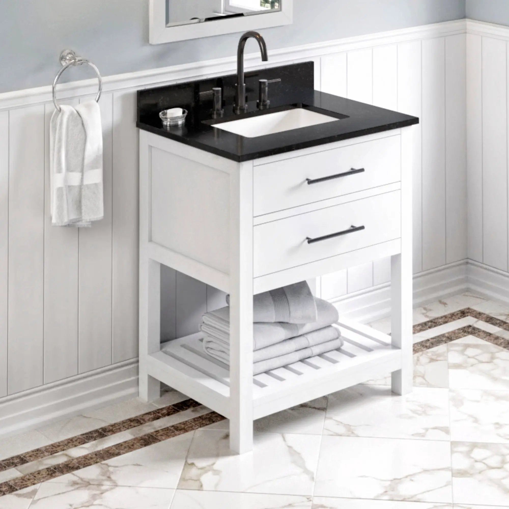 Jeffrey Alexander 30" Wavecrest Vanity Set by Jeffrey Alexander
