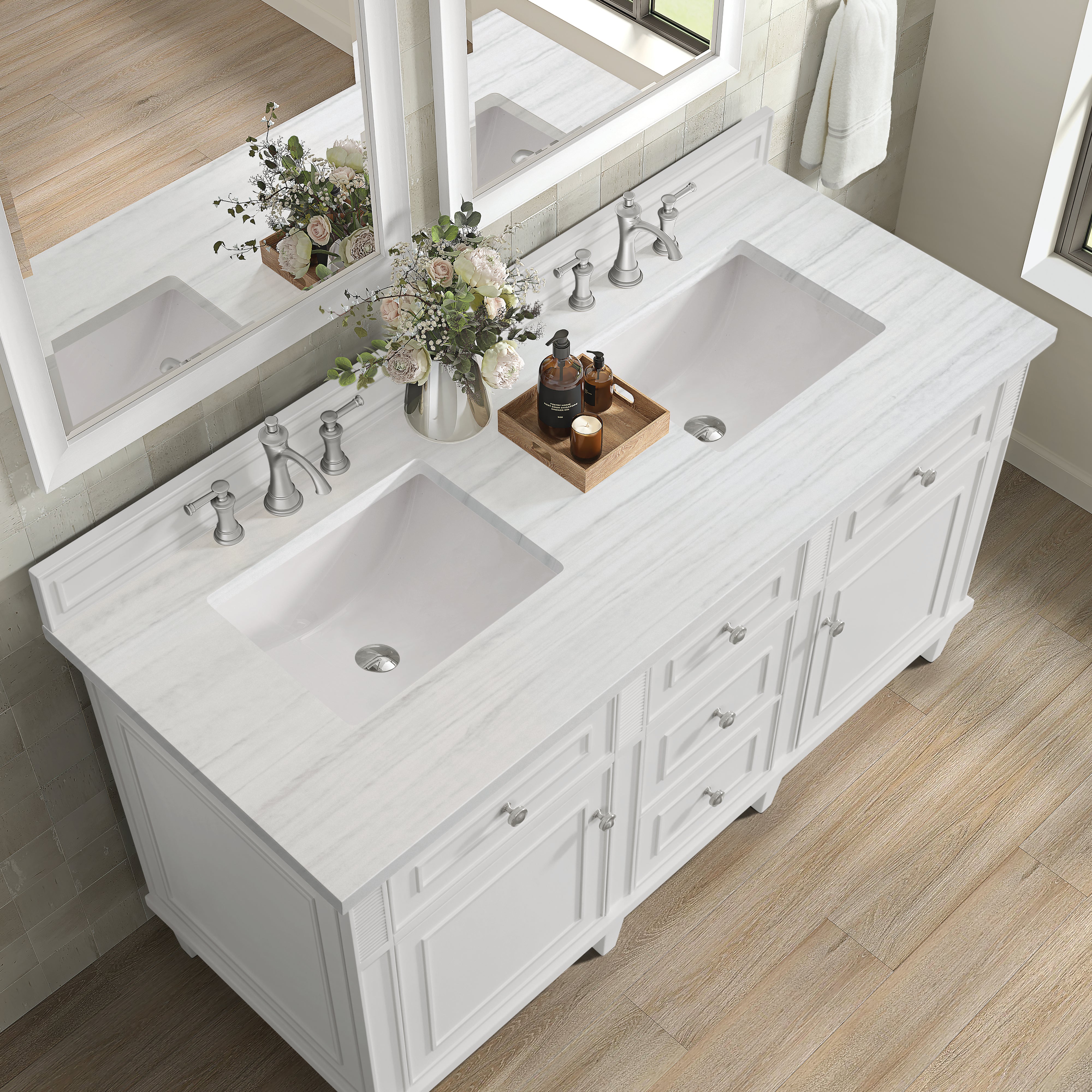 arctic fall solid surface top vanity