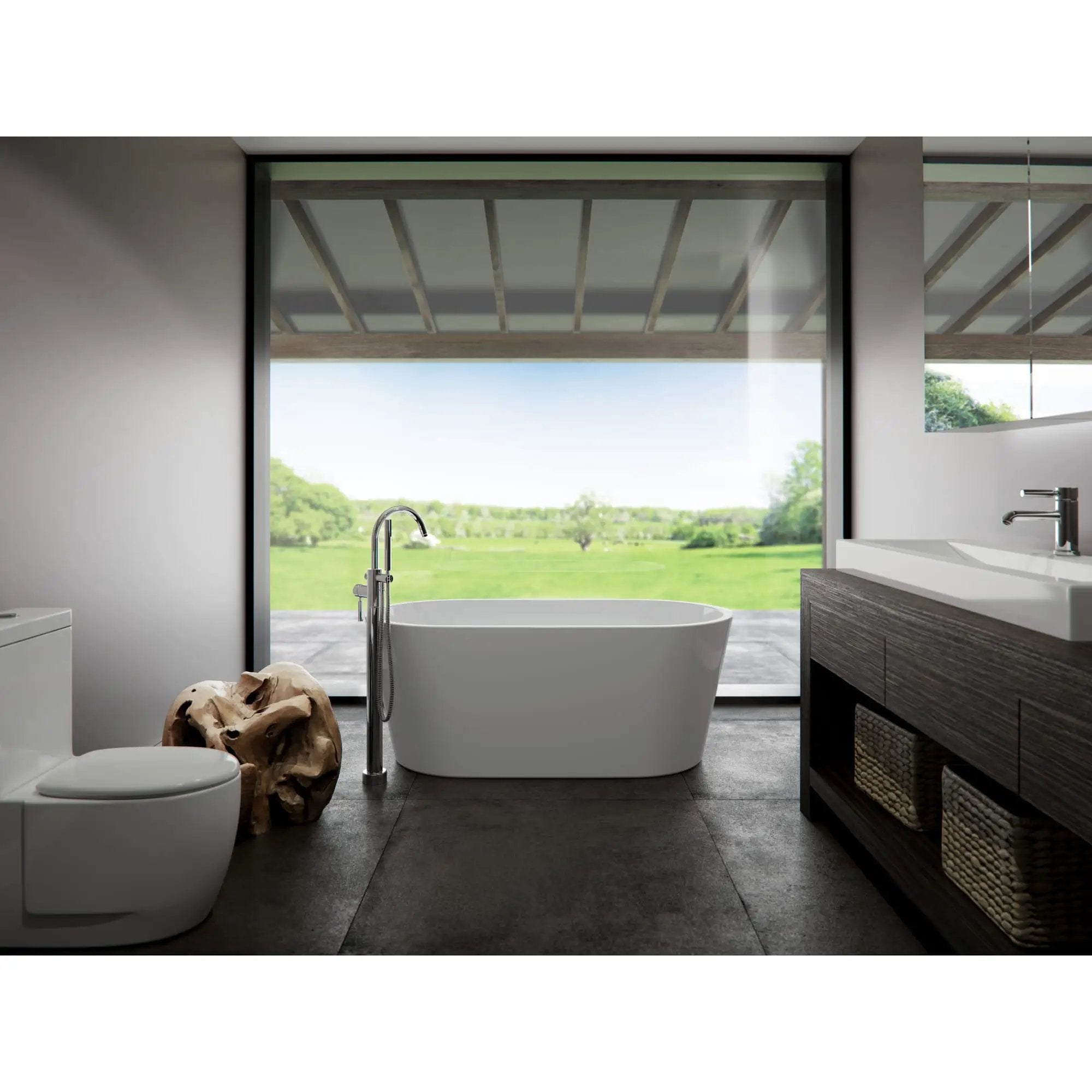 white bathtub