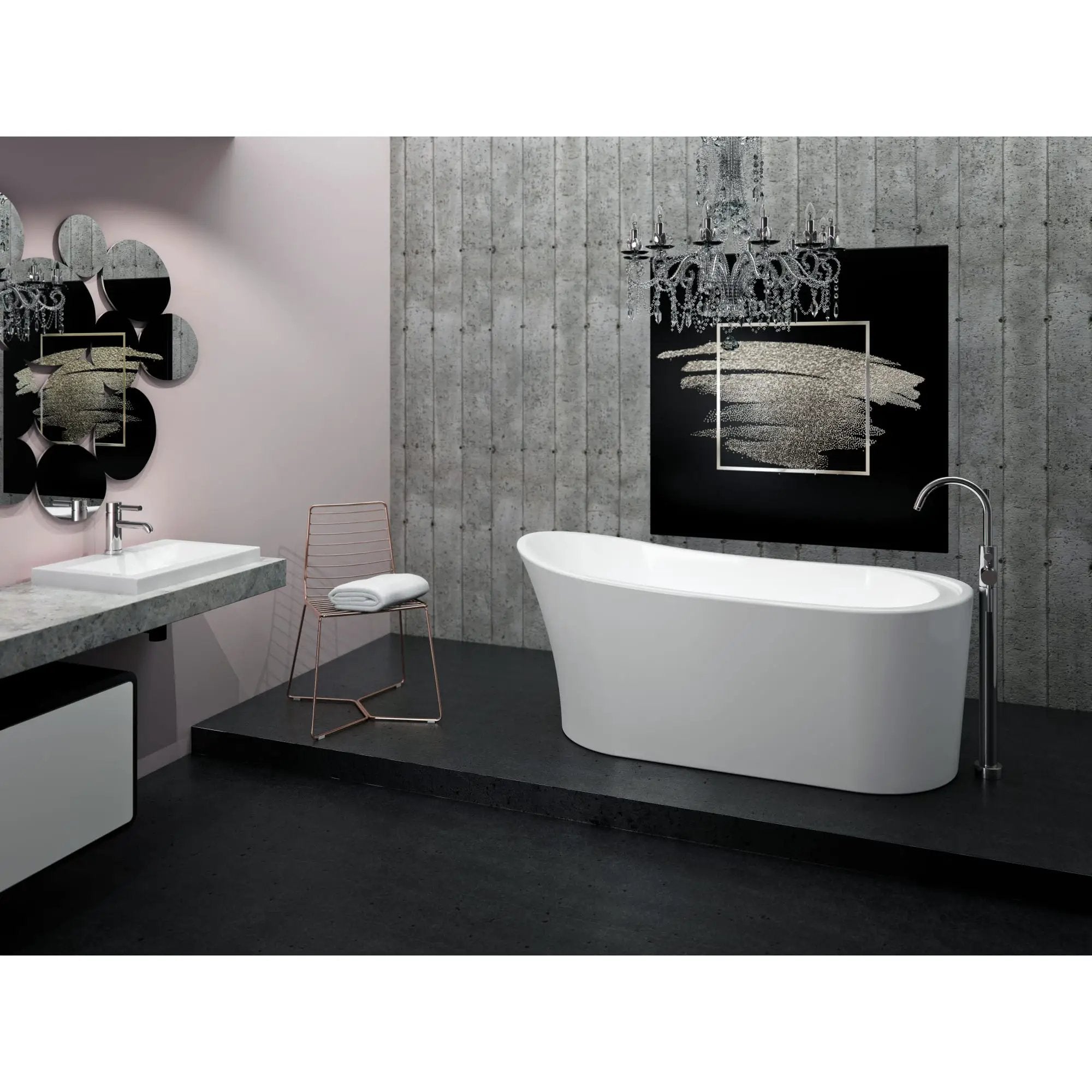 white bathtub
