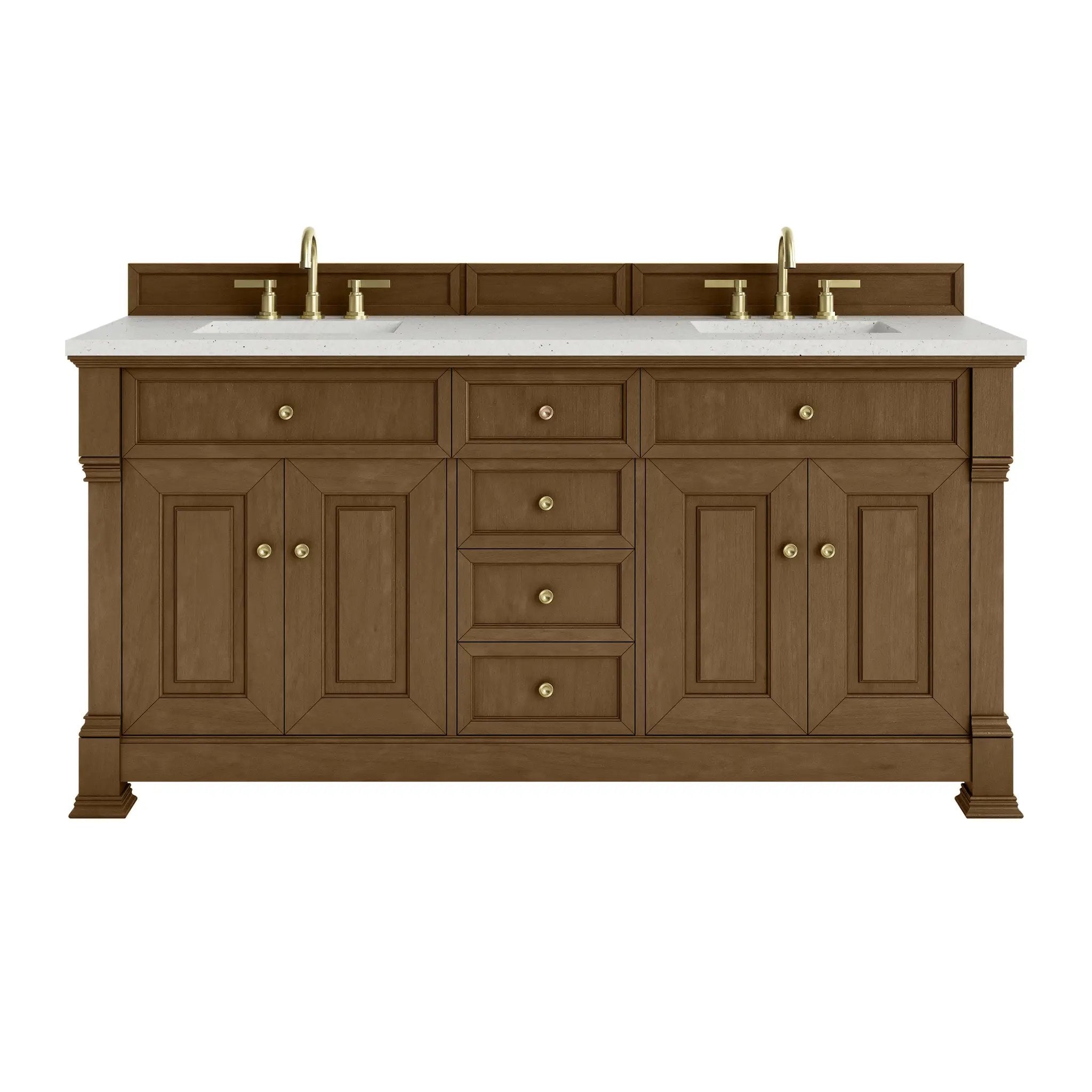 James Martin Brookfield 72" Double Vanity Set - Honey Oak by James Martin Vanities