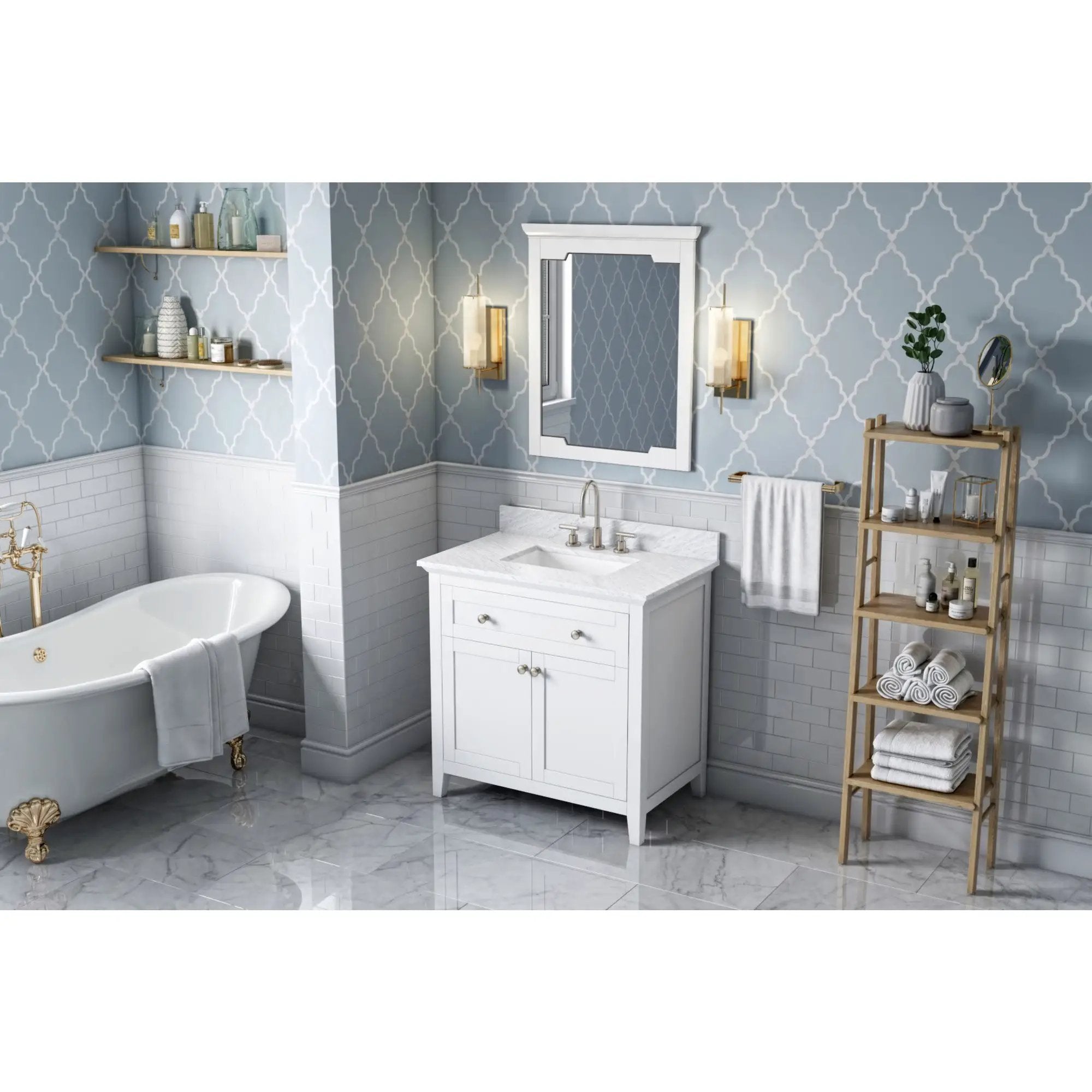 Jeffrey Alexander Chatham 28" W x 1-1/2" D x 34" H Mirror by Jeffrey Alexander
