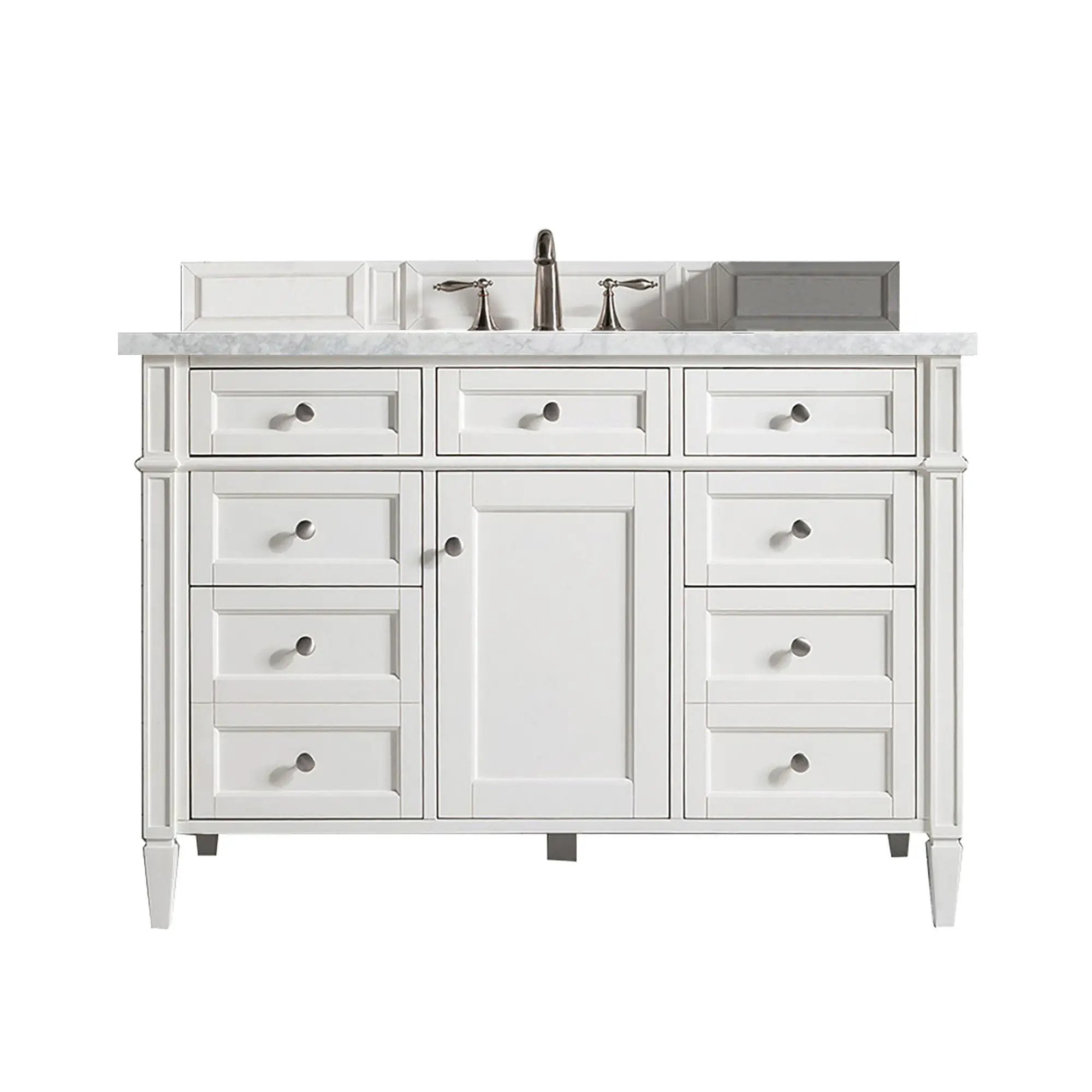 James Martin Brittany 48" Single Vanity Set - Bright White by James Martin Vanities