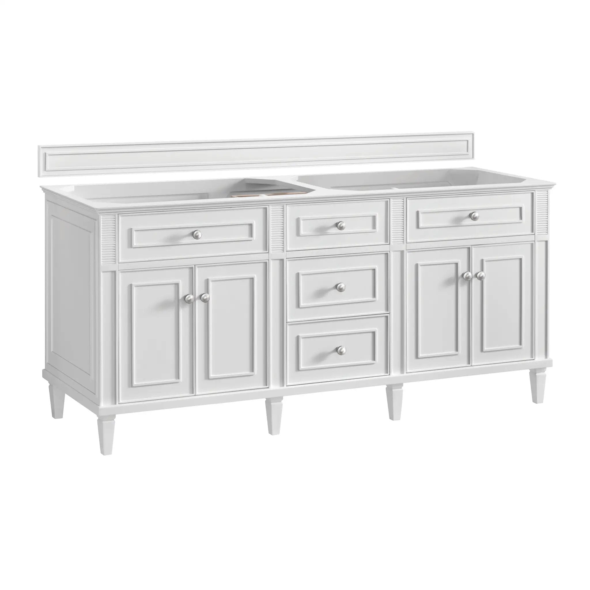 bright white vanity