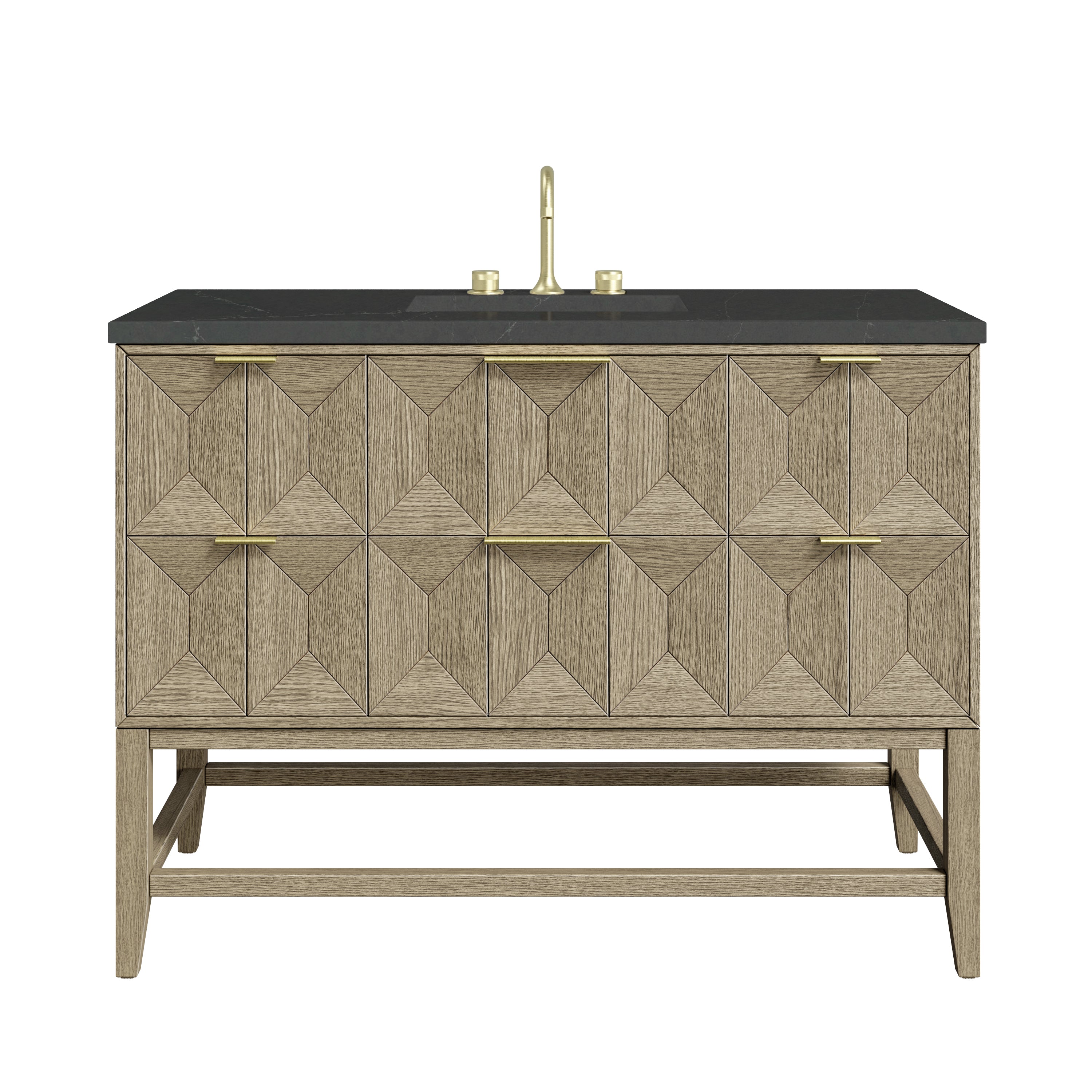 James Martin Vanities Emmeline 48" Single Vanity - Pebble Oak