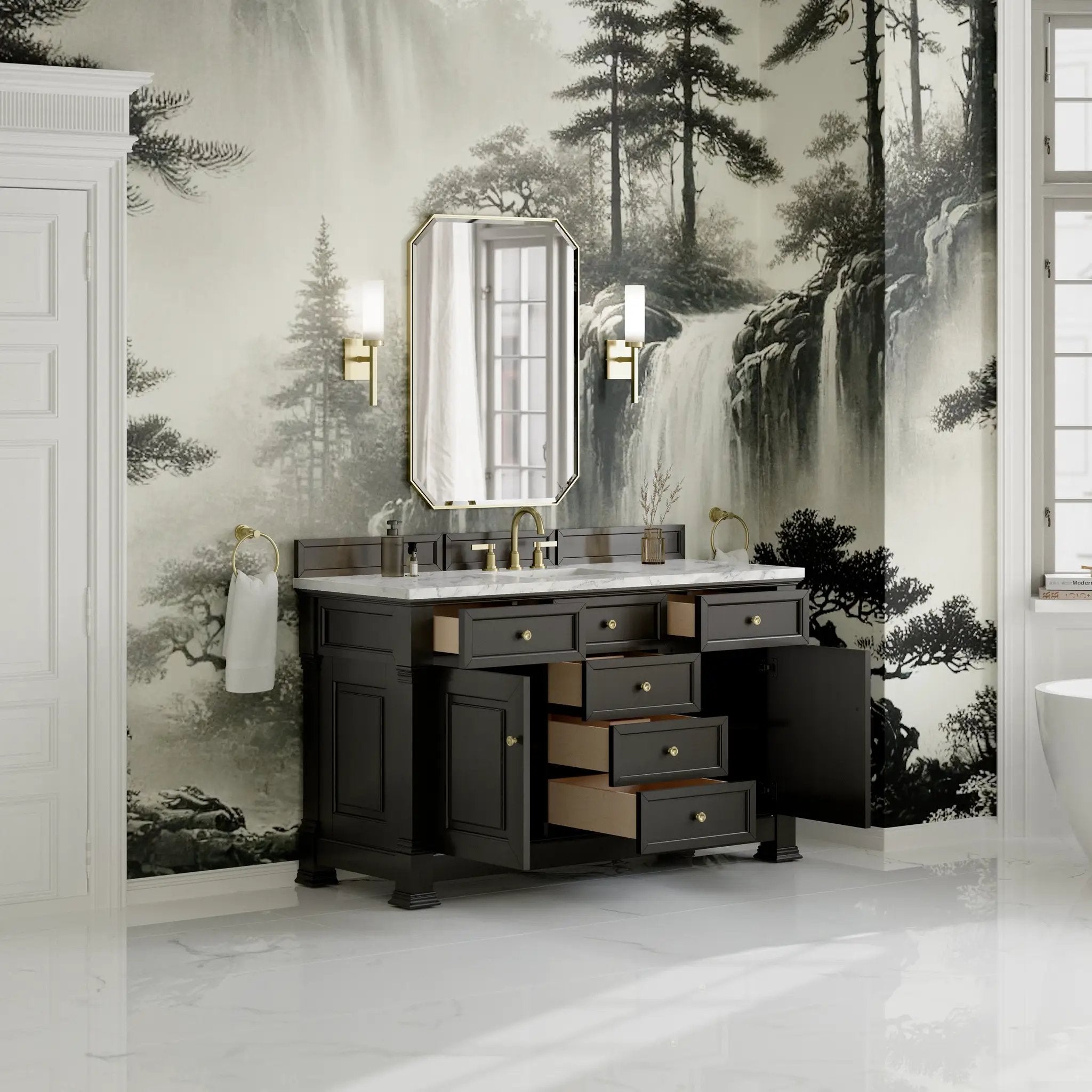 black onyx vanity