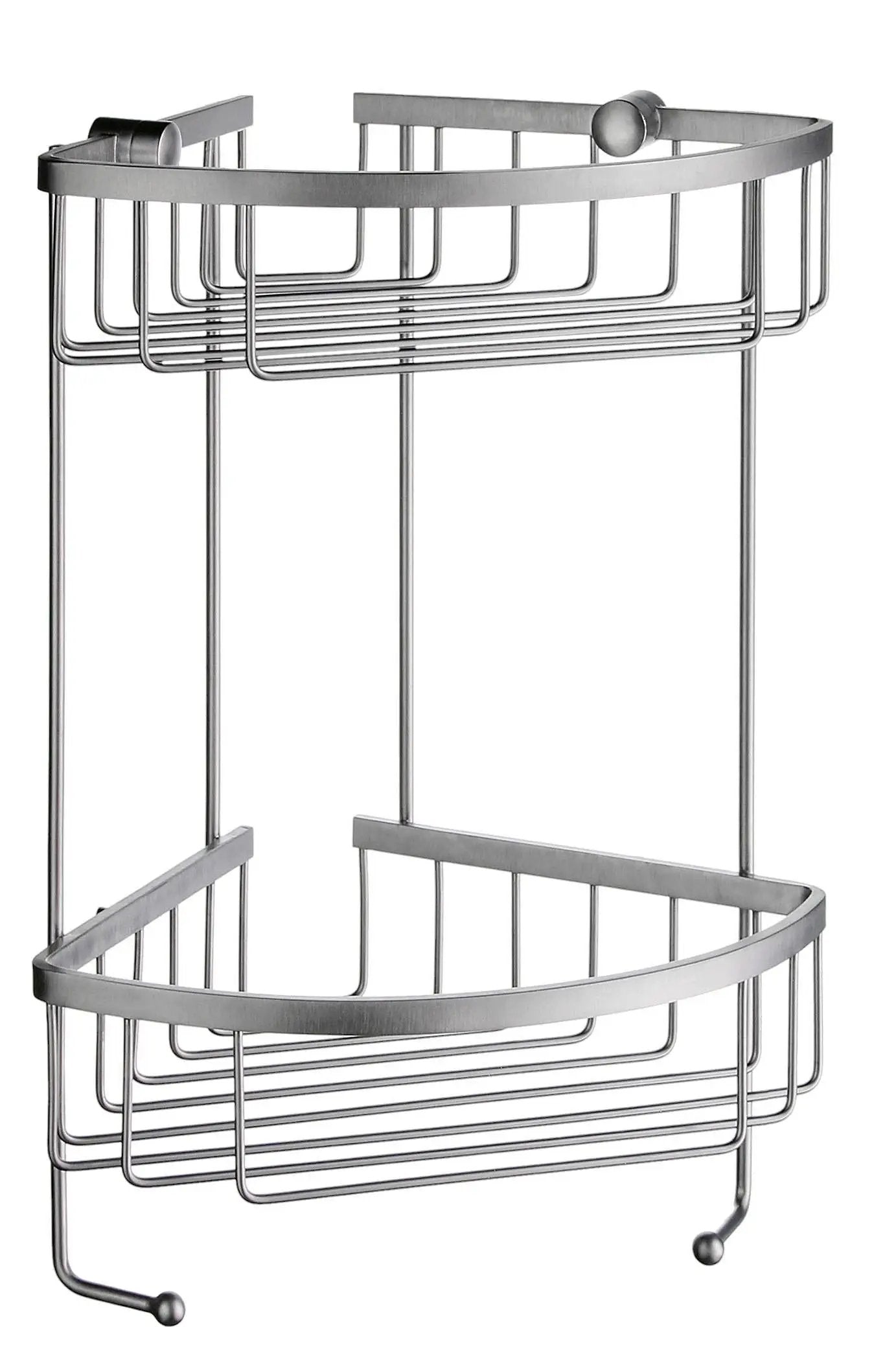 brushed chrome soap basket