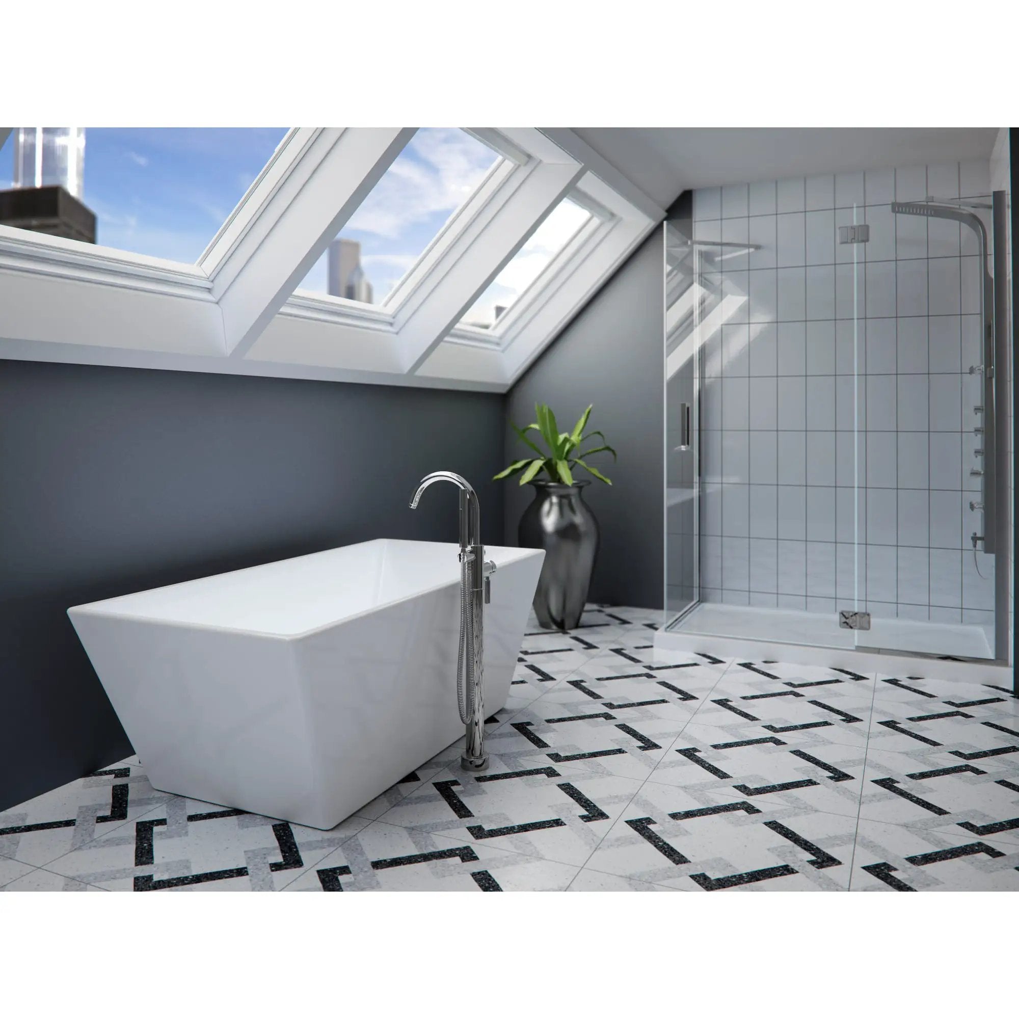white bathtub