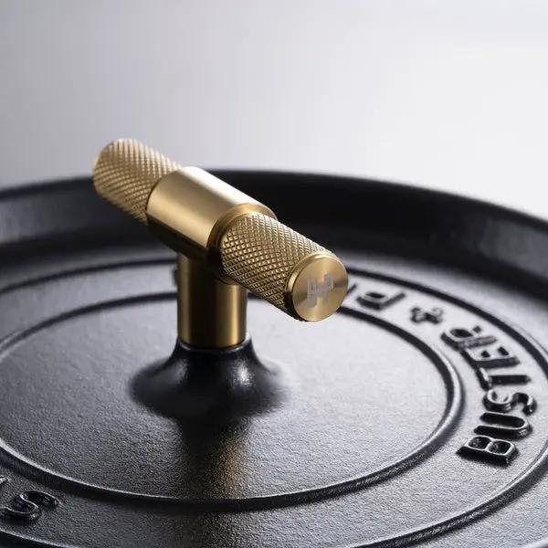 black/brass cocotte