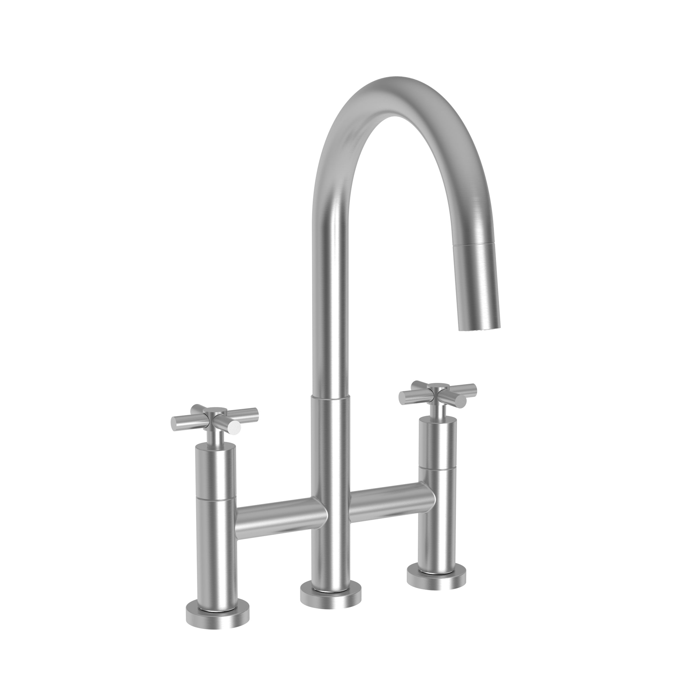 Newport Brass East Linear Kitchen Bridge Pull-Down Faucet