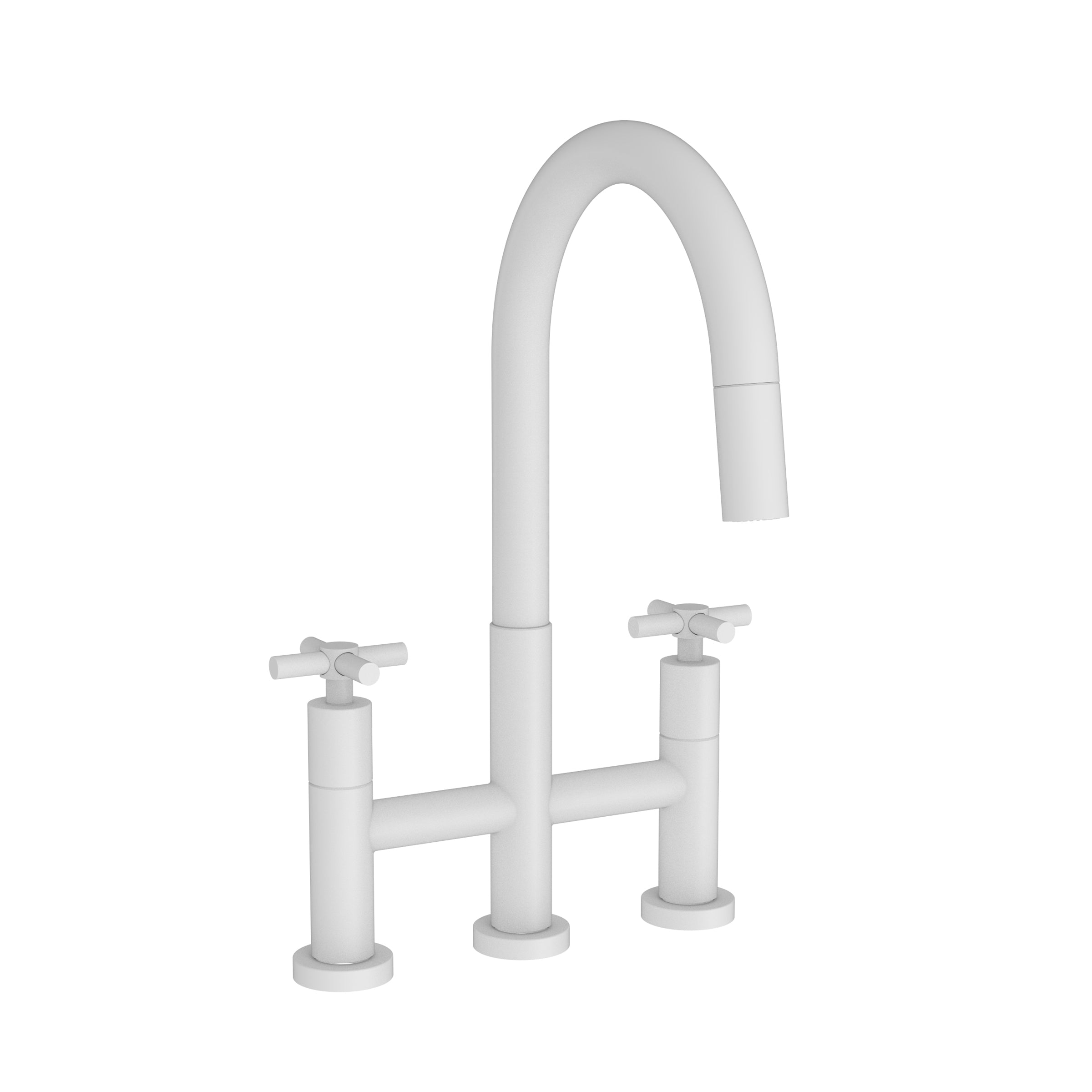 Newport Brass East Linear Kitchen Bridge Pull-Down Faucet