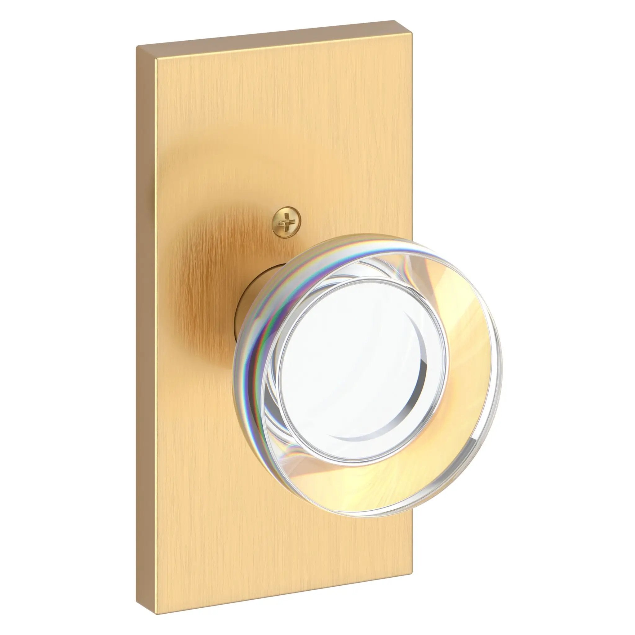 Baldwin Reserve Contemporary Crystal Knob and 5" Rose by Baldwin
