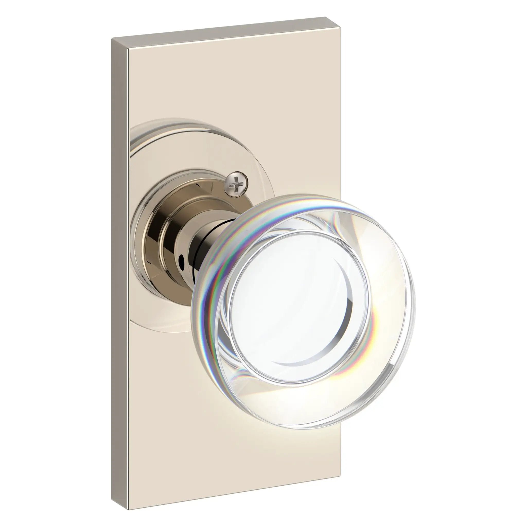 Baldwin Reserve Contemporary Crystal Knob and 5" Rose by Baldwin